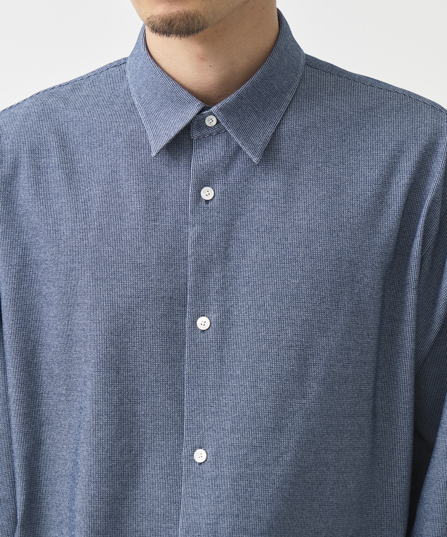 ＜WEB限定＞KANEMASA KNITマルチファブリックシャツ