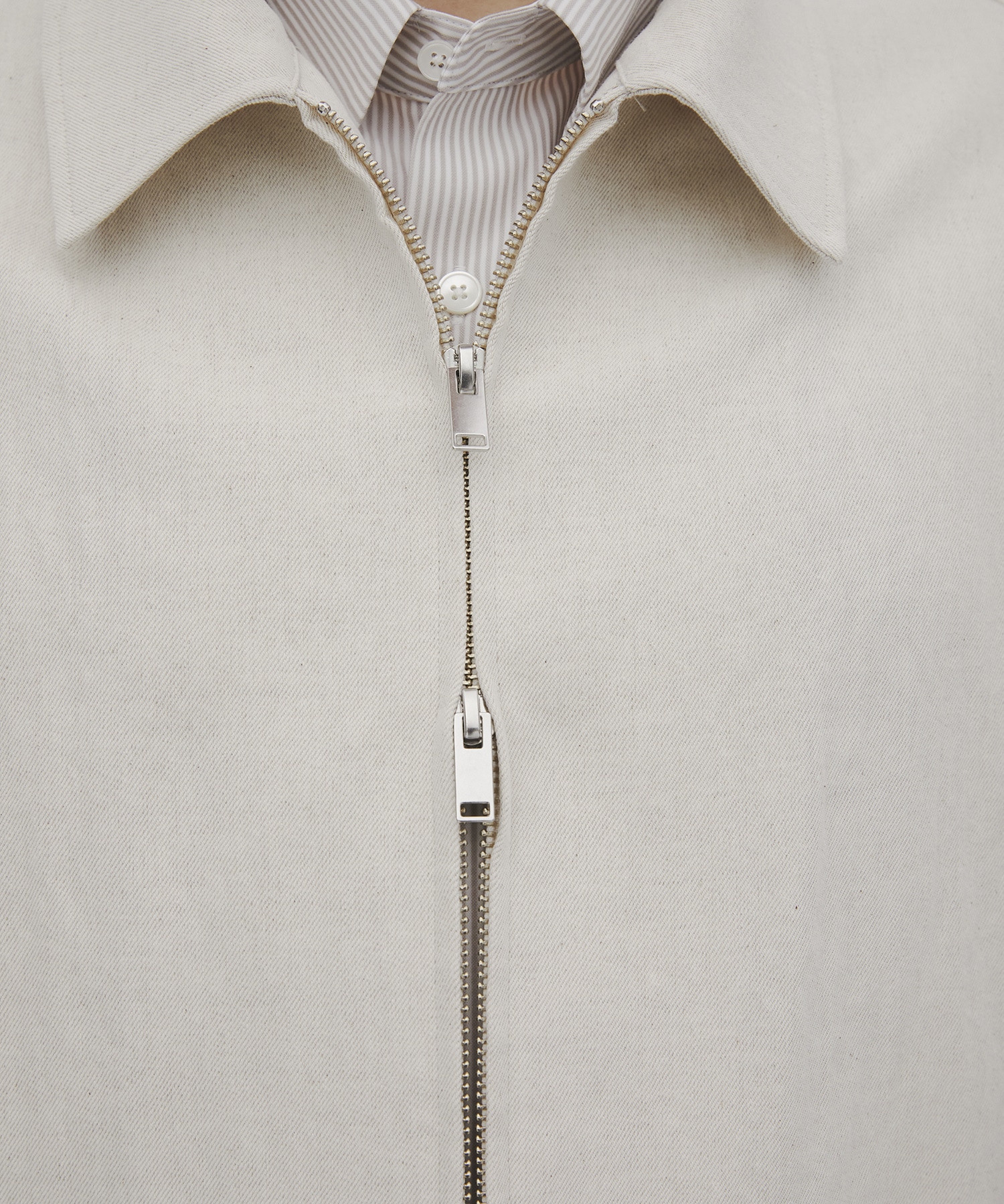 リネンデニムドリズラージャケット