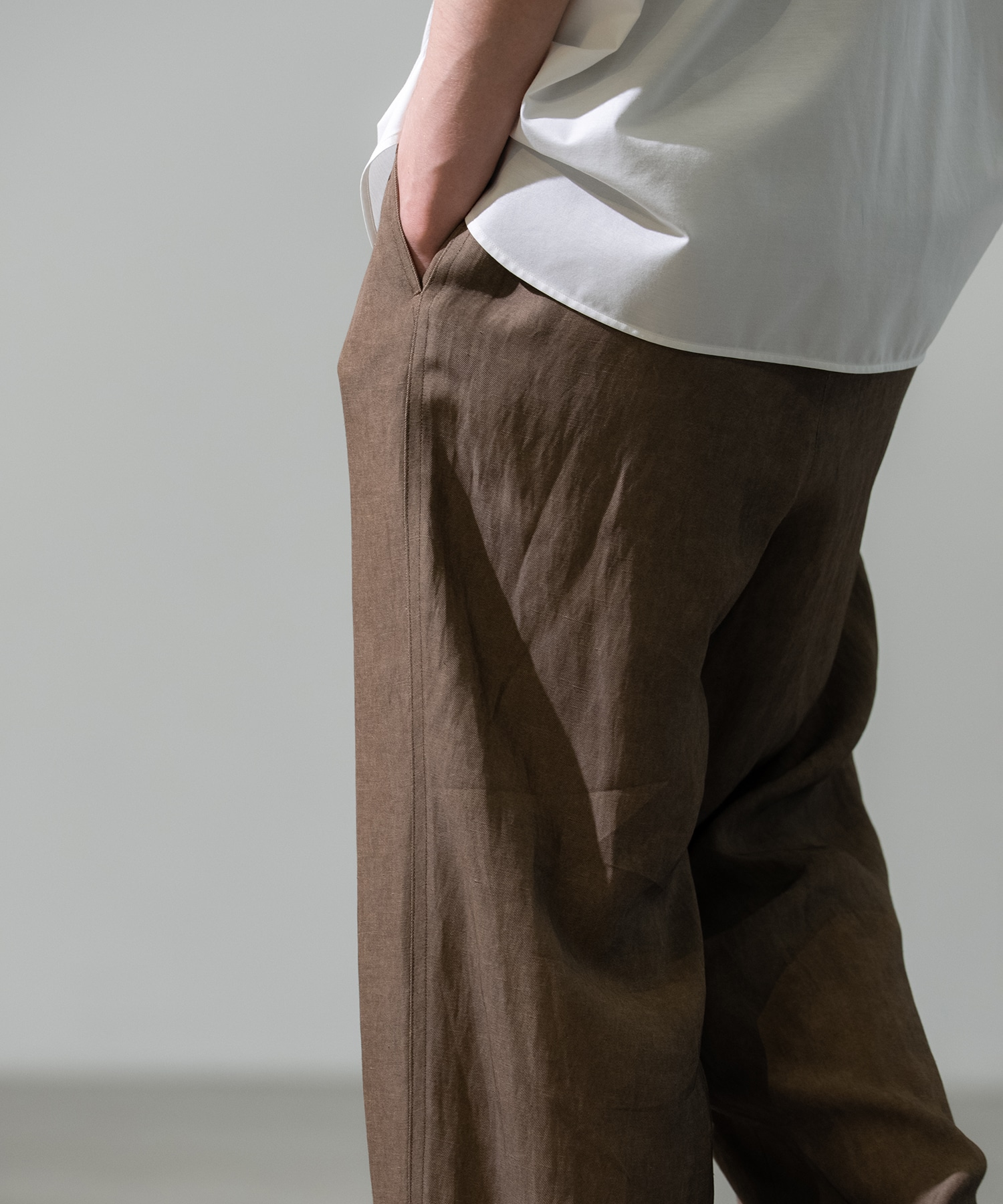 Fade Linen ワイドパンツ