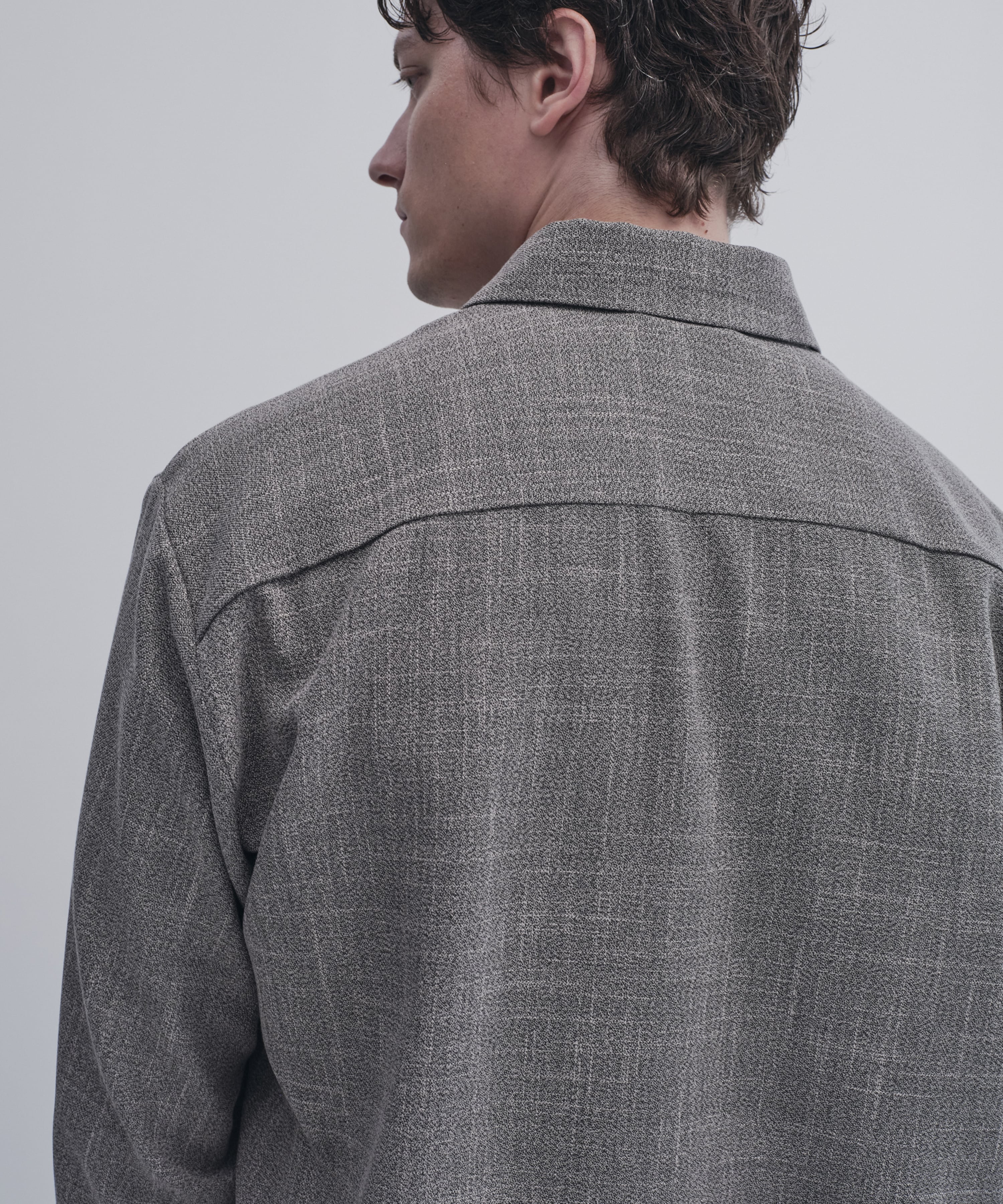 Easy tweed シャツ