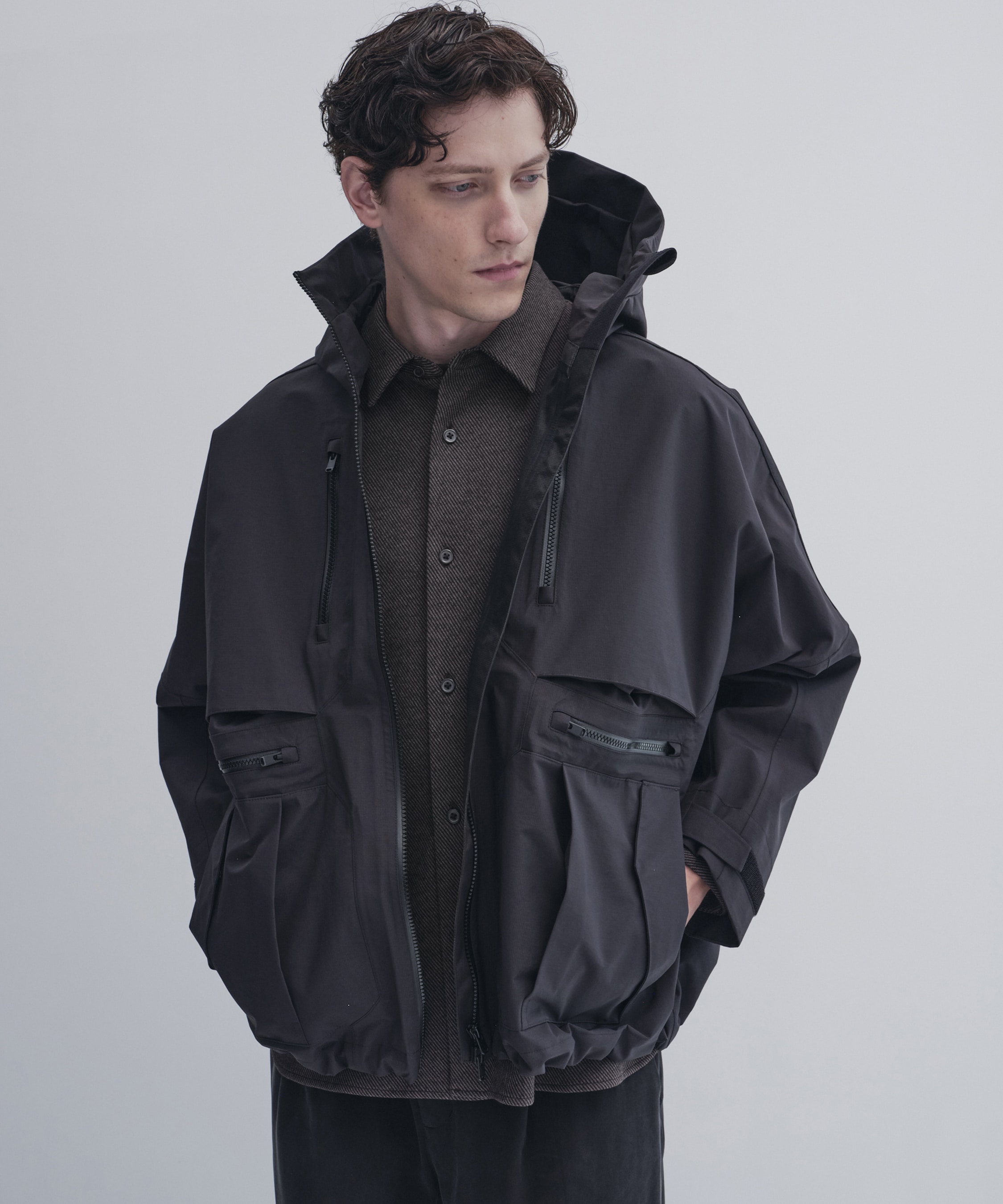 KANEMASA KNITウールネルシャツ