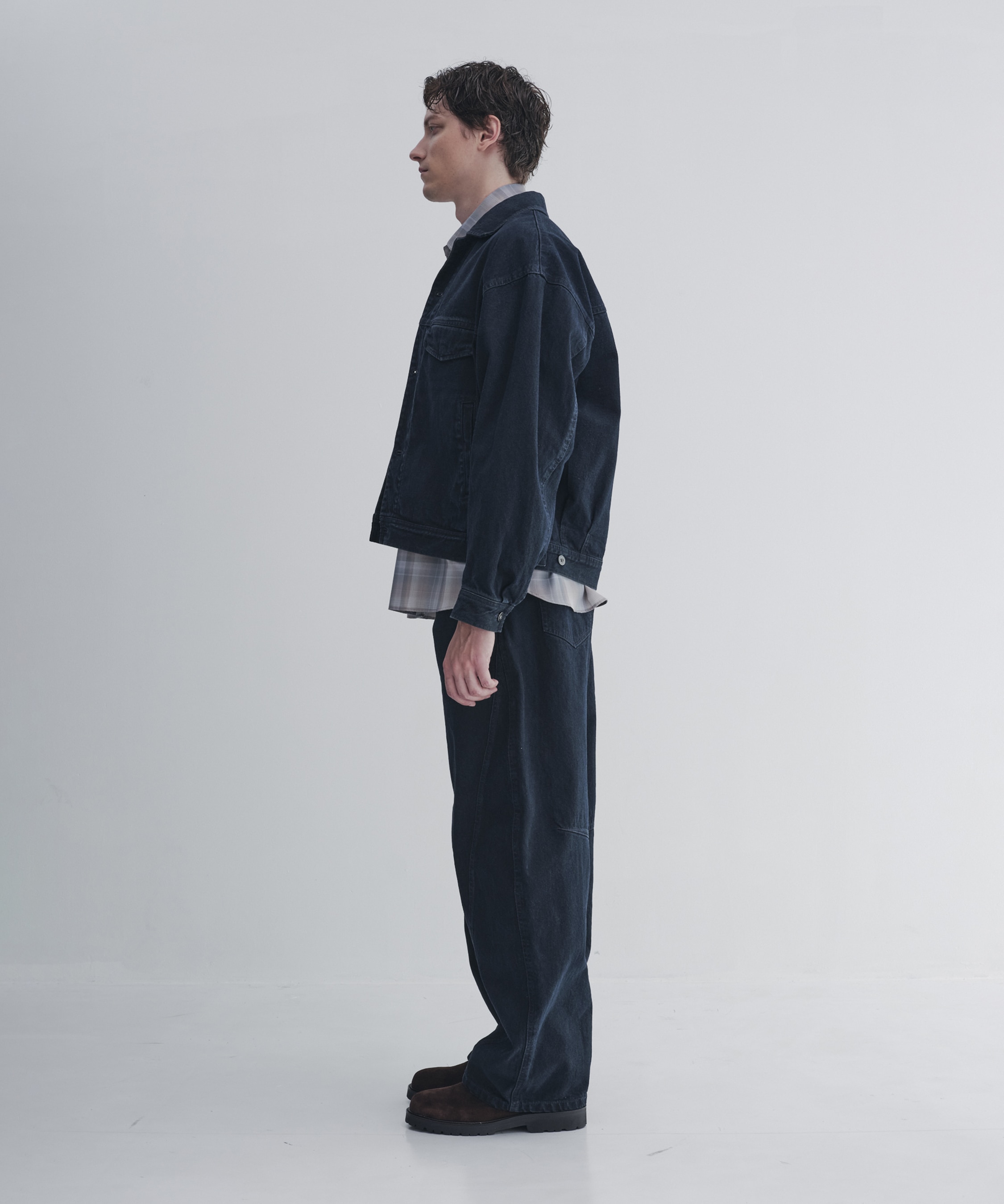 フェードバレルデニムパンツ