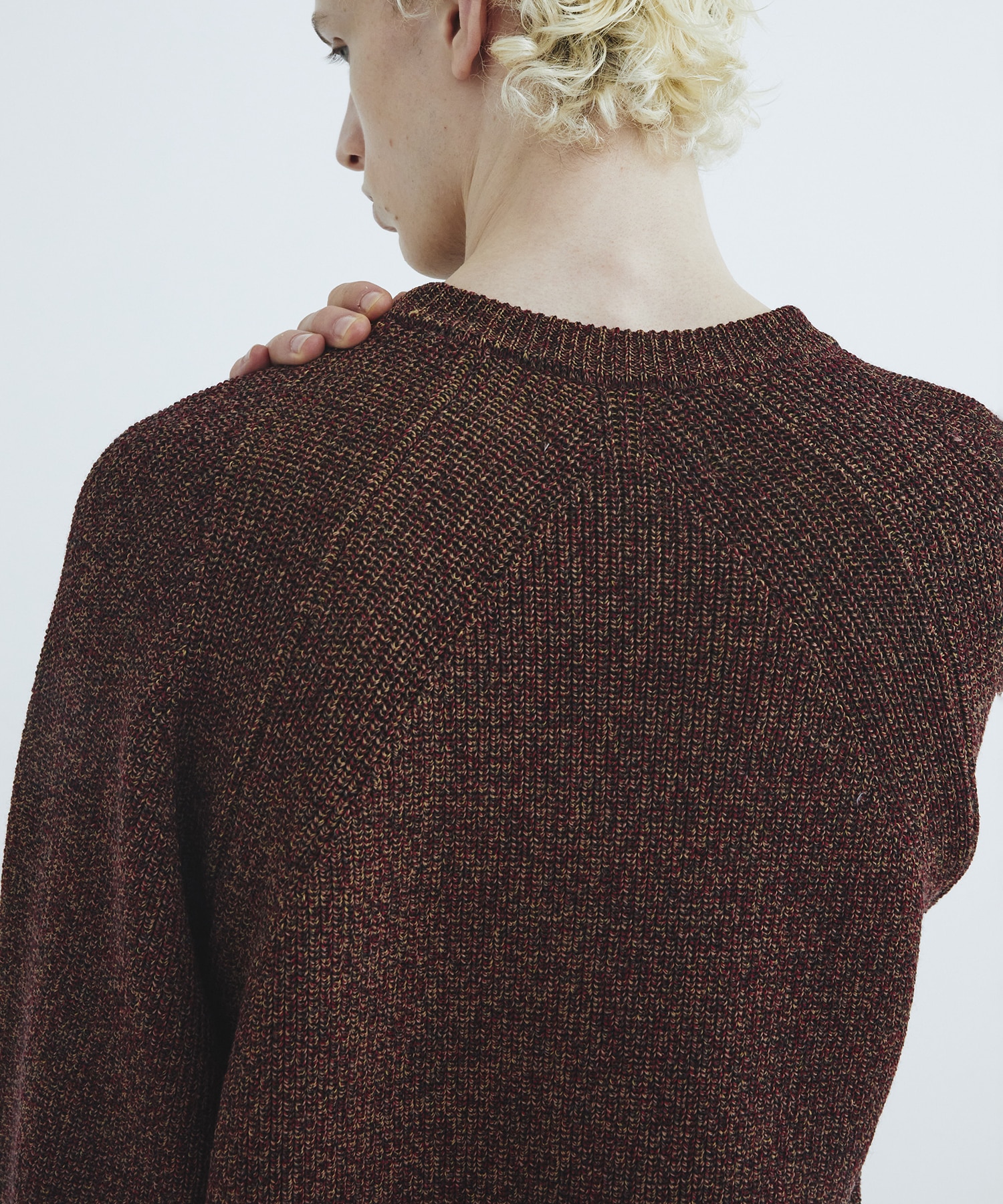 Mixing knit ロングスリーブ