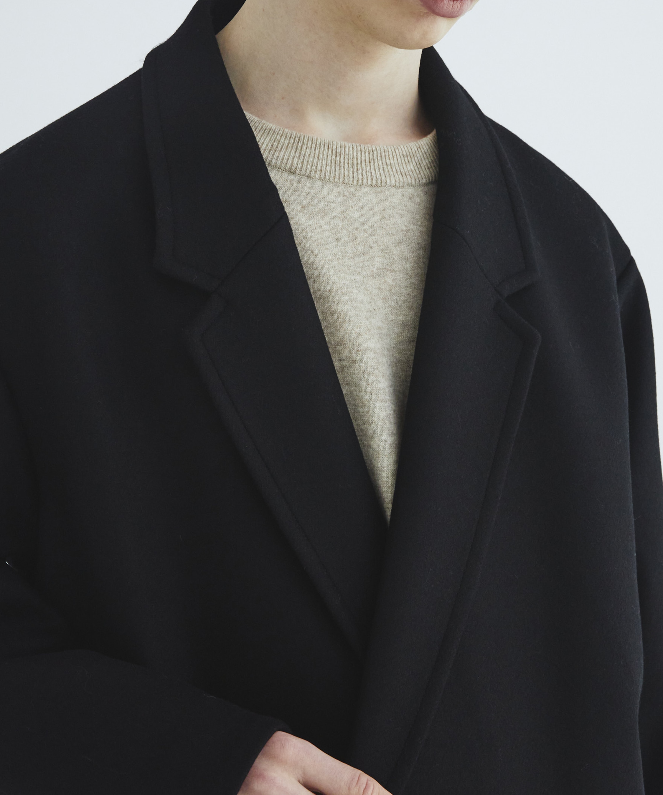 Ultra fine wool ニットプルオーバー