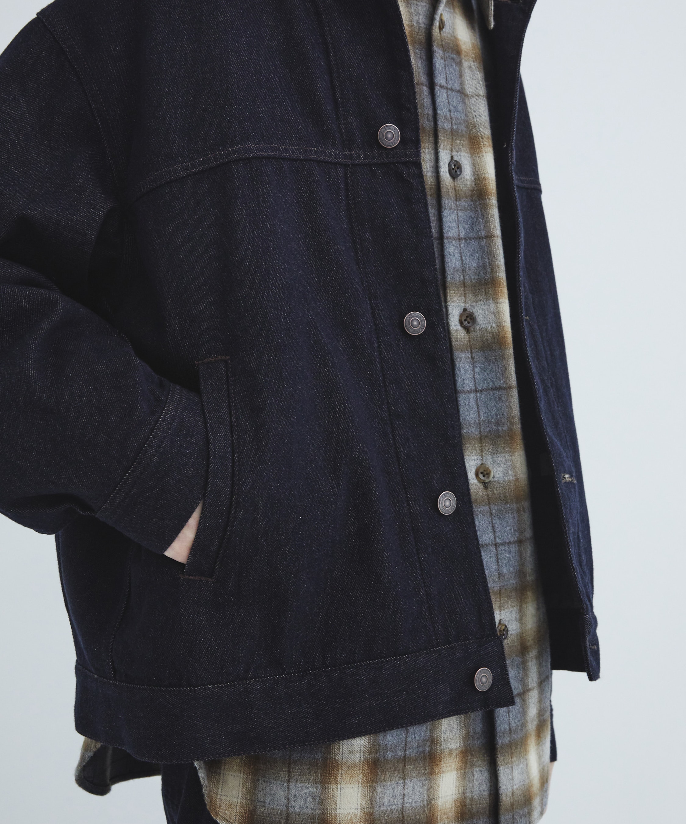 Cashmere denim ジャケット