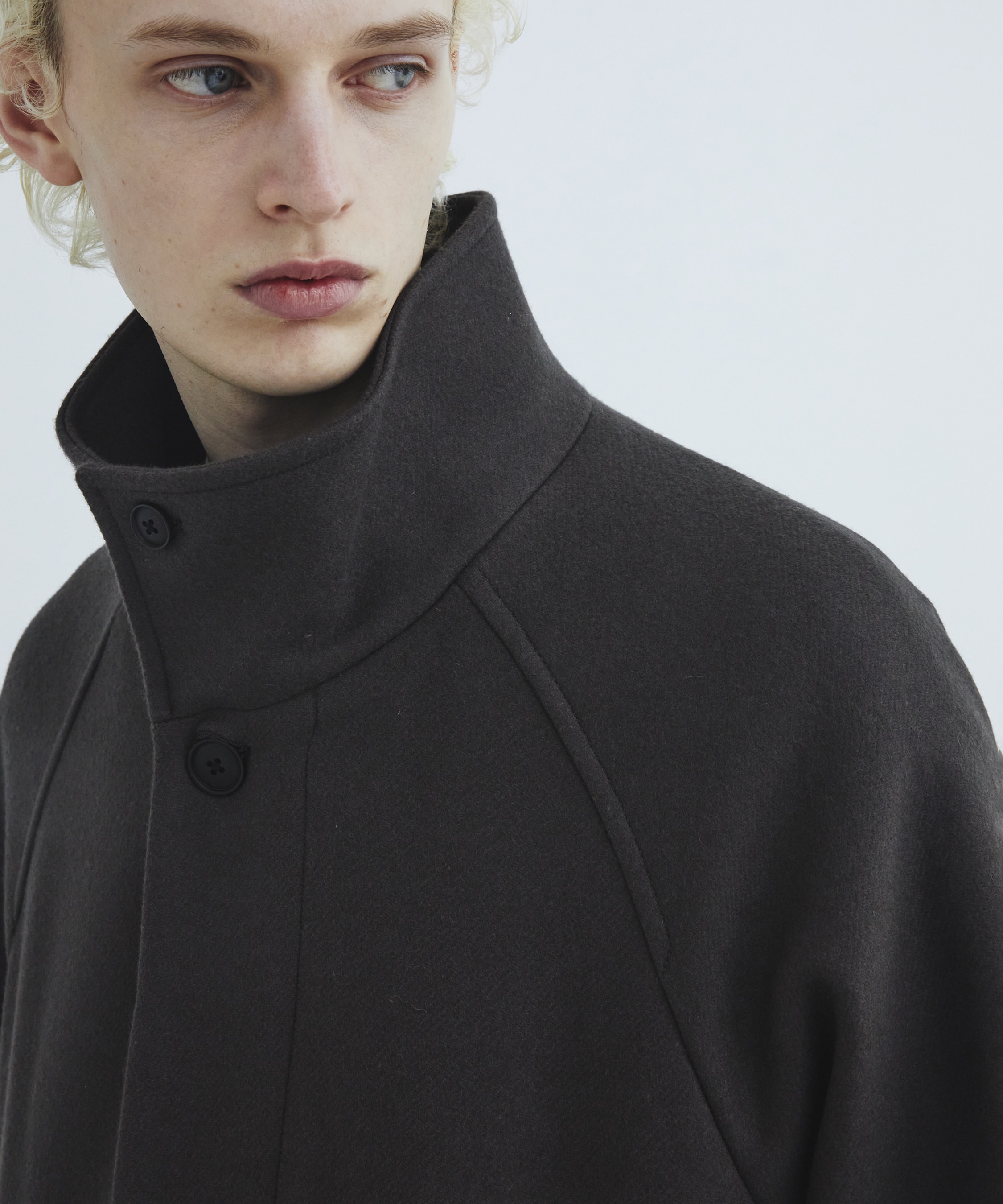 Premium meltonスタンドコート