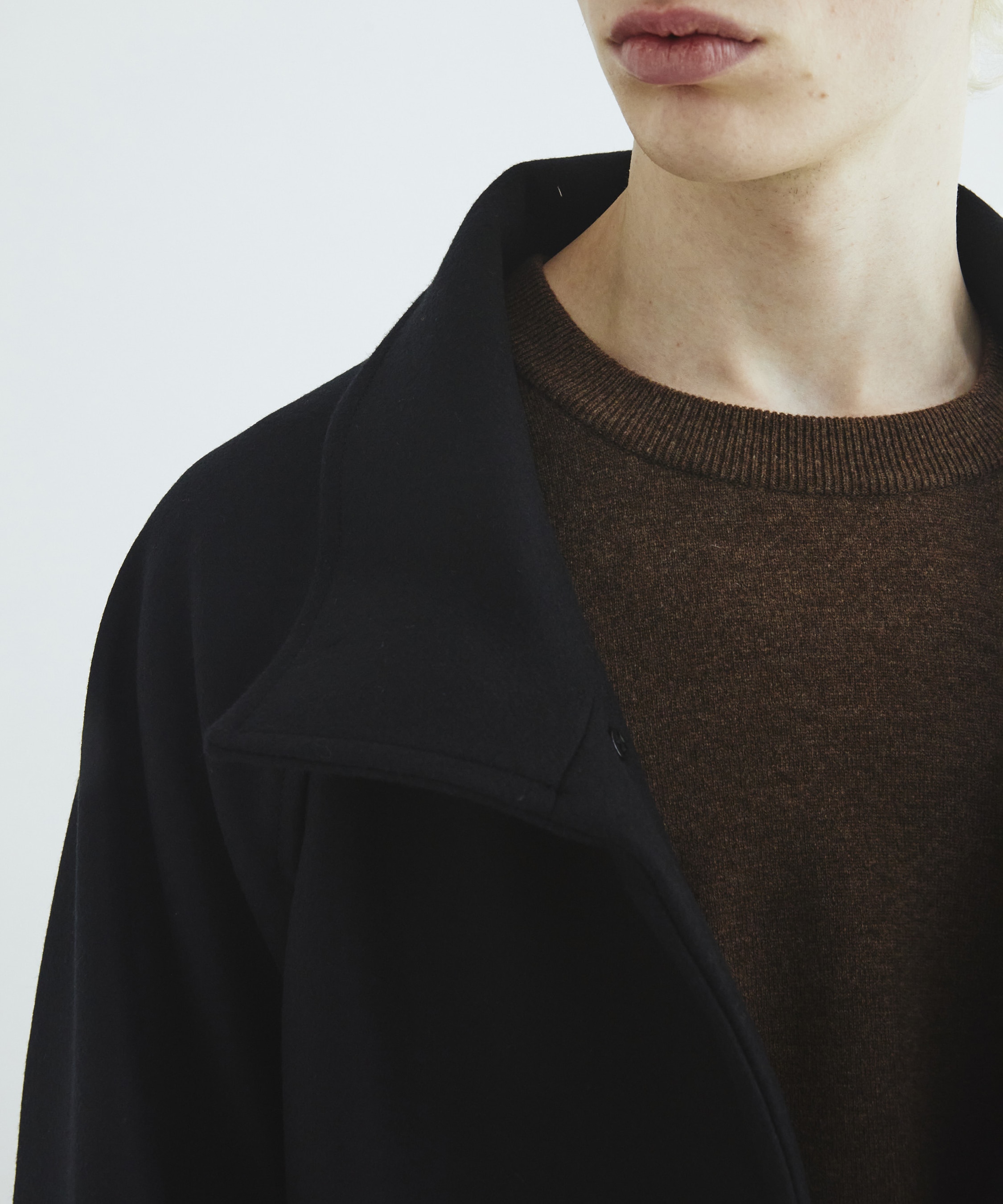 Premium meltonスタンドコート