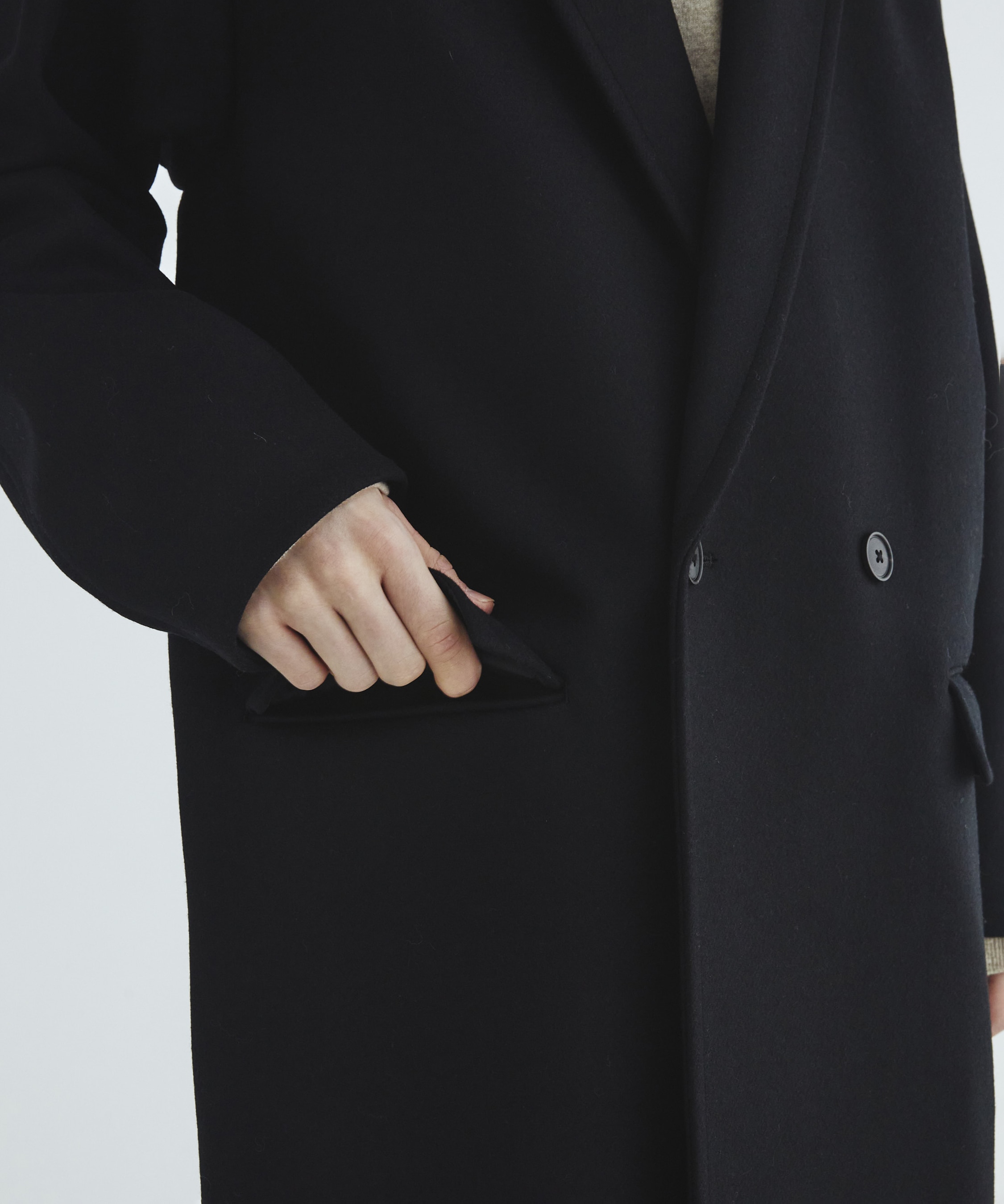 Premium meltonオーバーチェスターコート