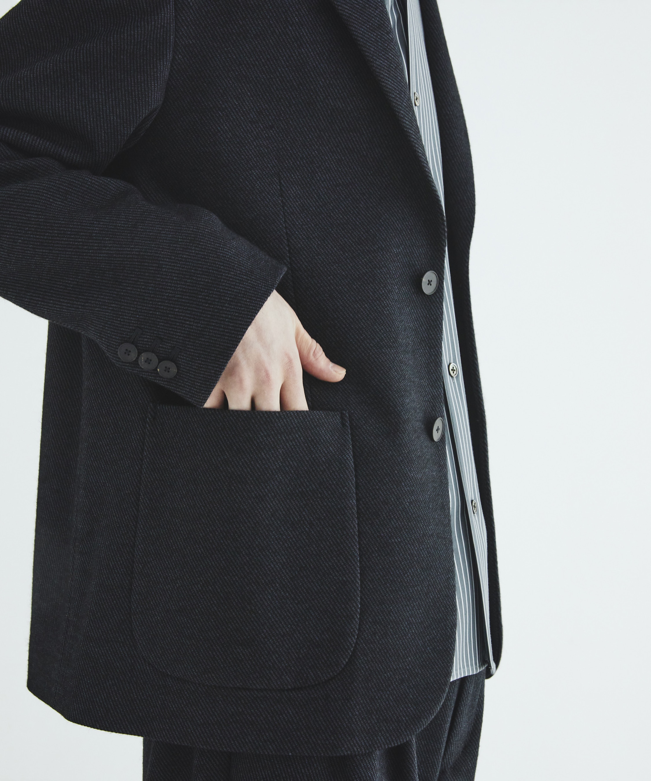 KANEMASA KNITウールネルJKT