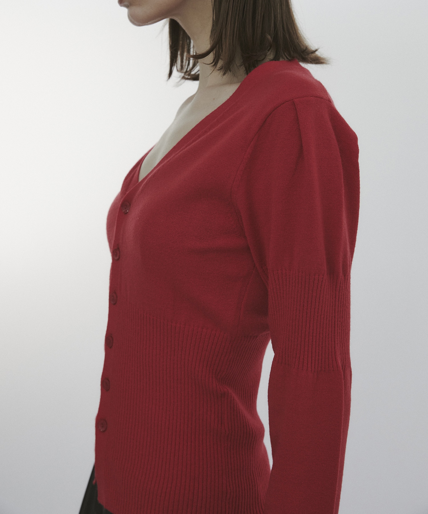 Wave Sleeve Cardigan