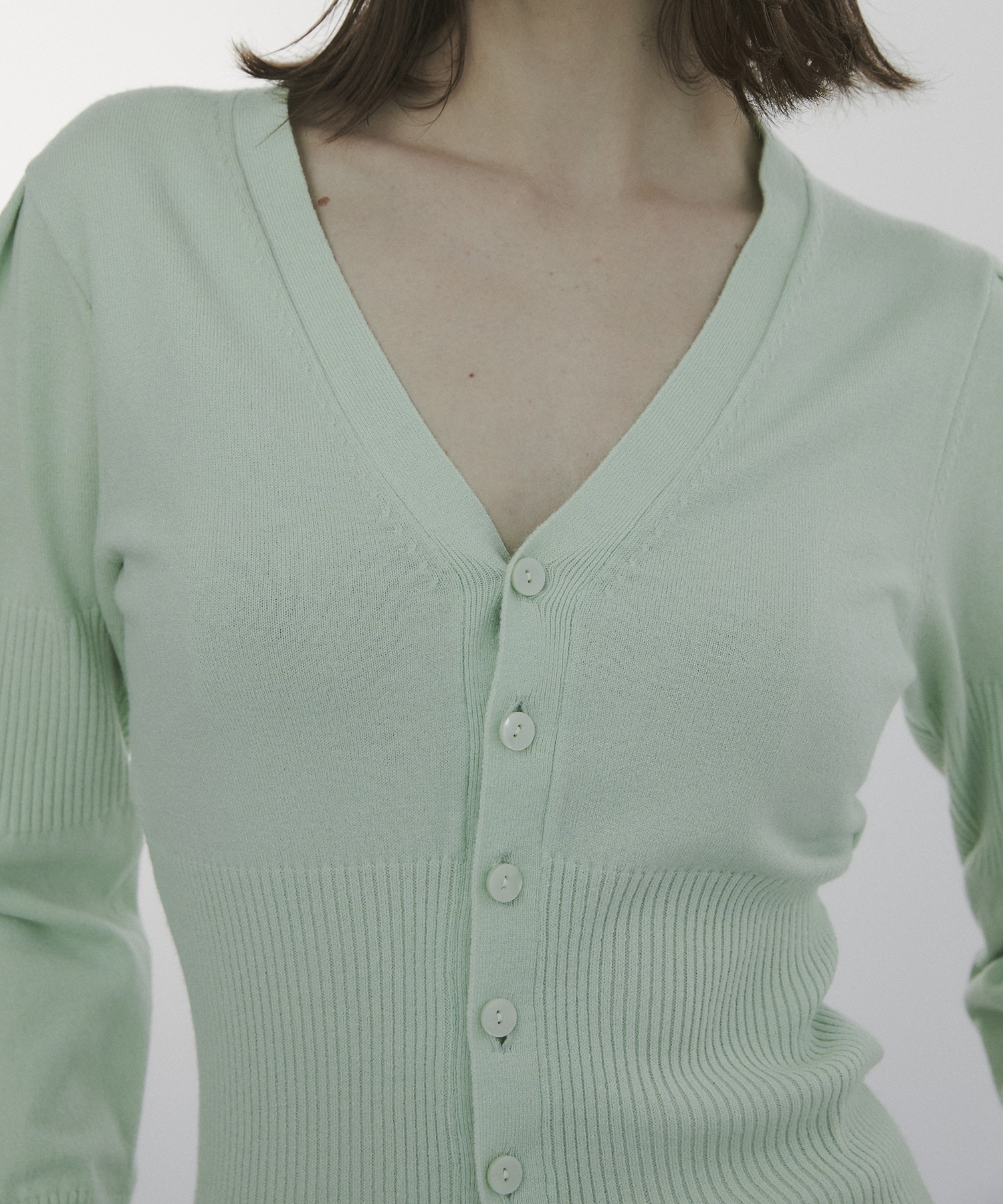 Wave Sleeve Cardigan