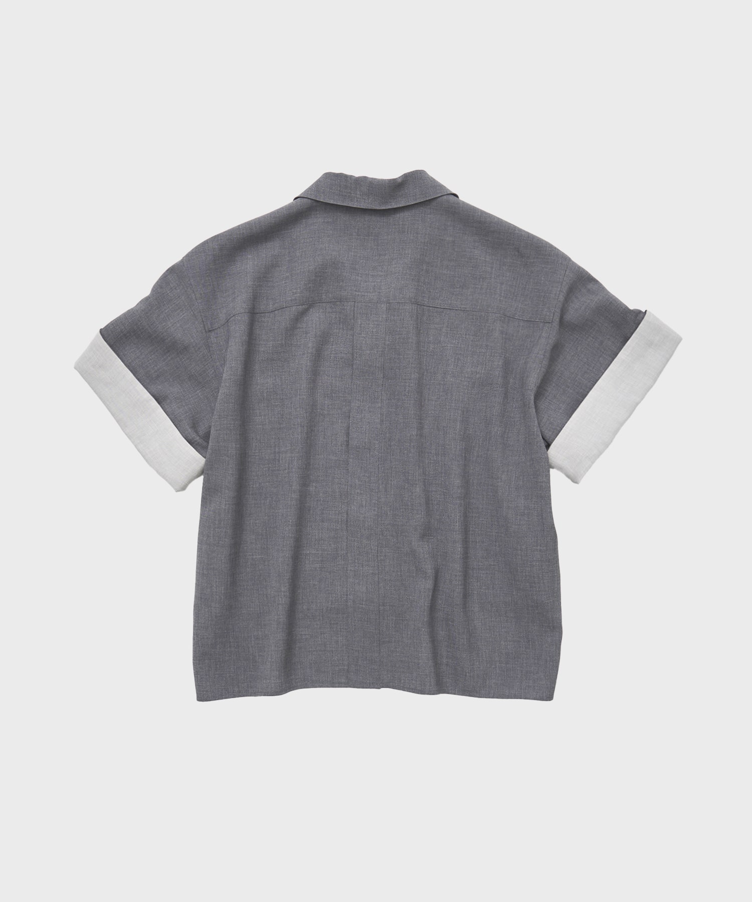 Bicolor Sleeve Short Shirt
