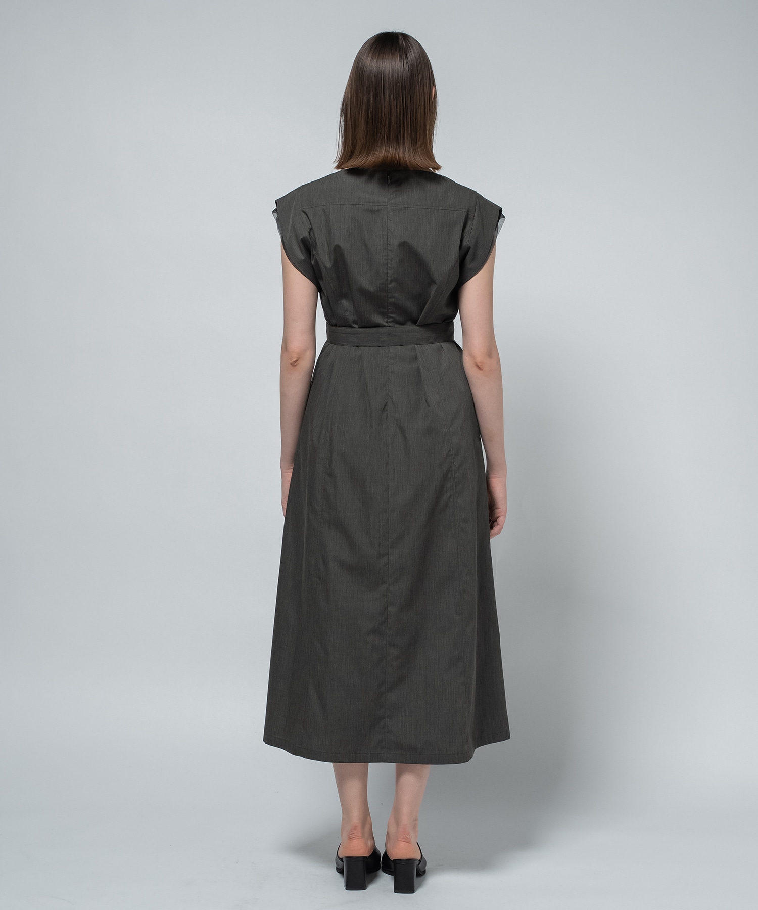 Chambray Belted Dress