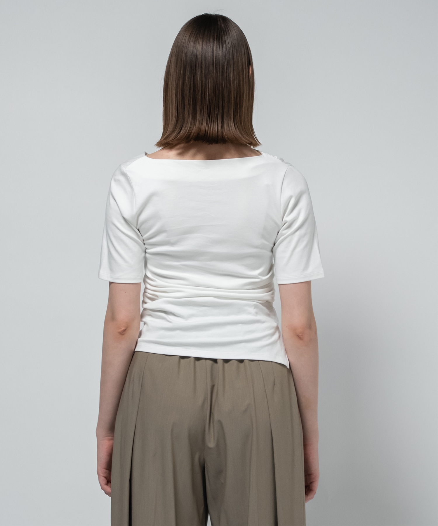 Asymmetry Tack Drape Tee