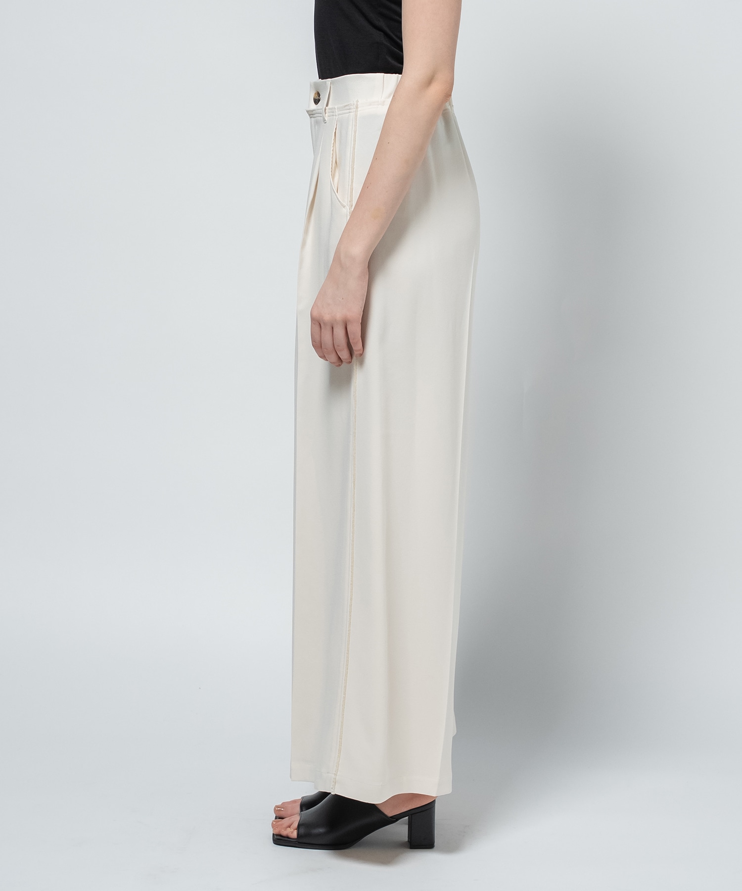 Back Satin Georgette Pants