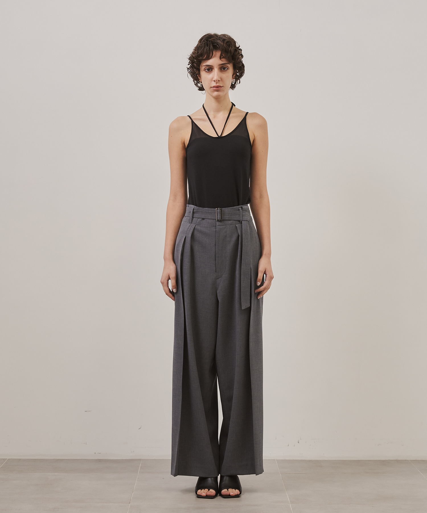 Belt Tuck Pants