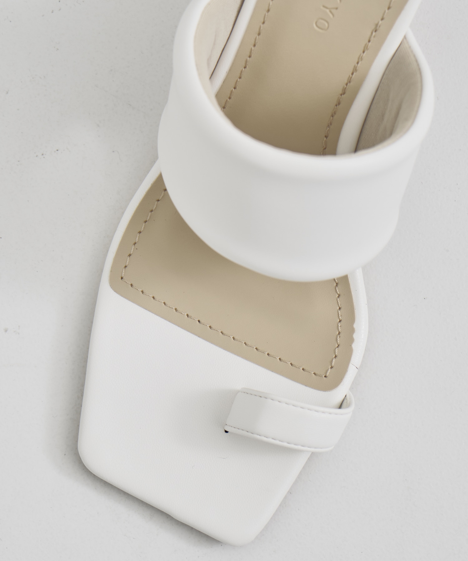 Asymmetry Leather Sandal