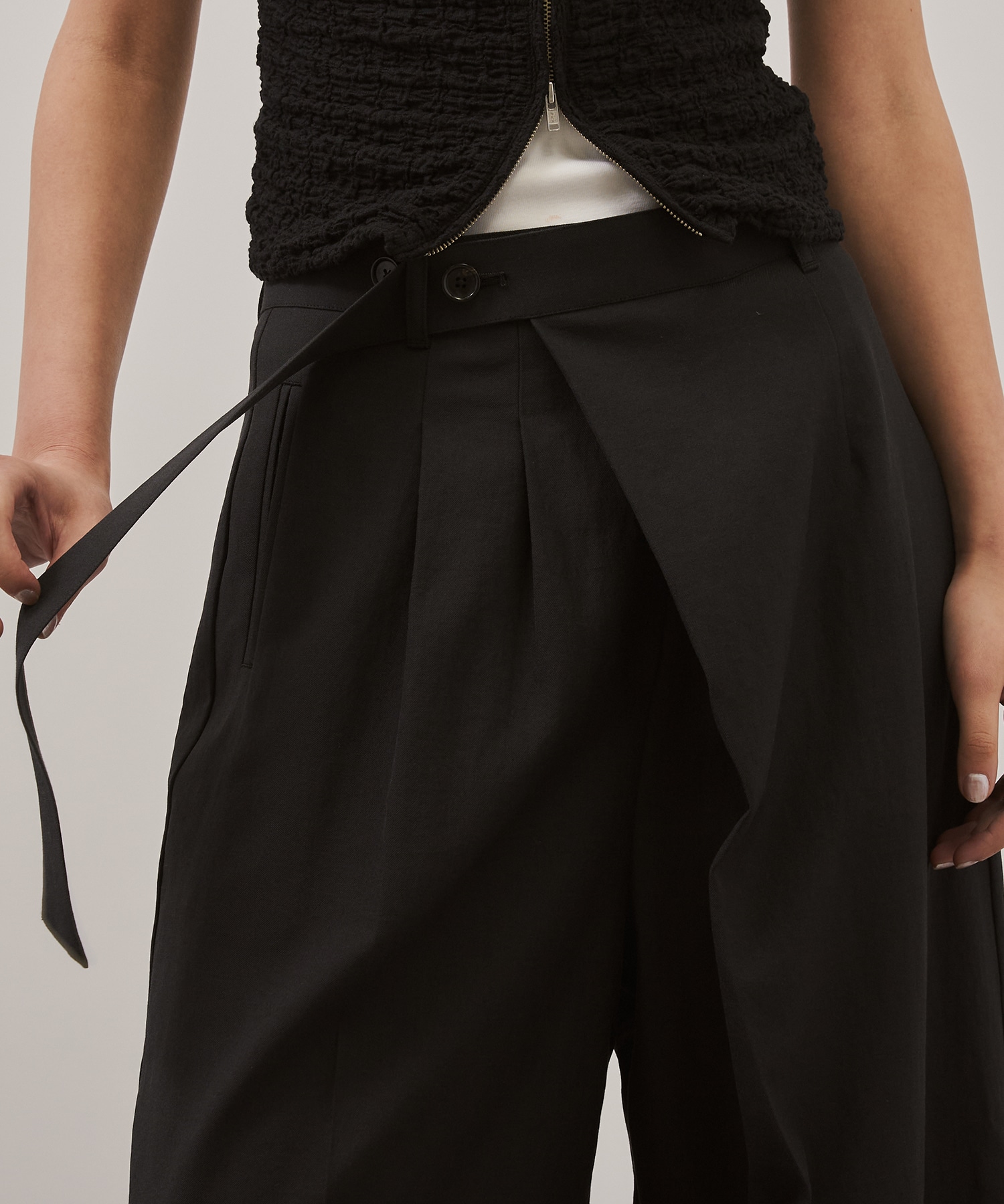 Linen Wrap Pants