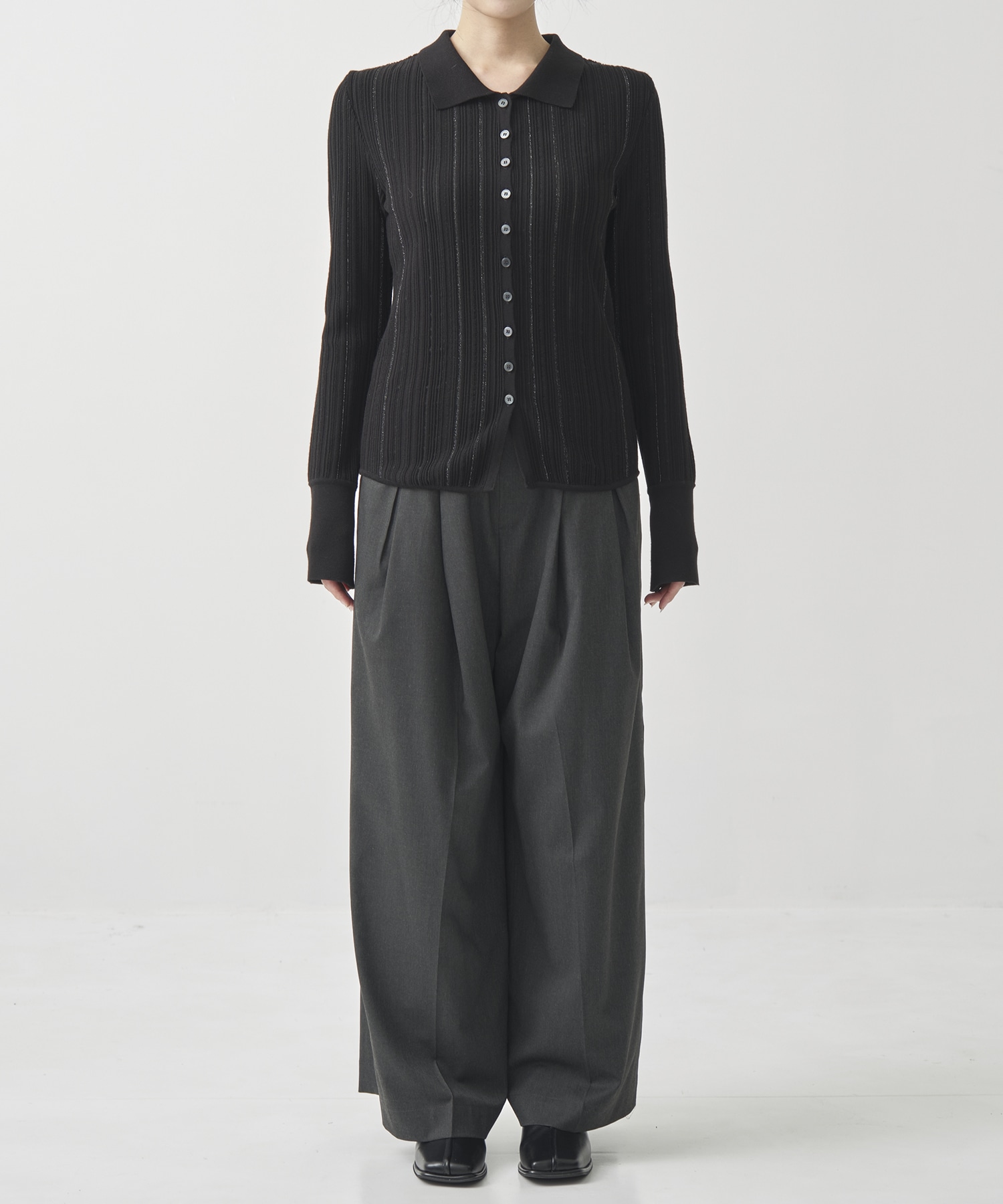 LeatherWaist  Relax Pants