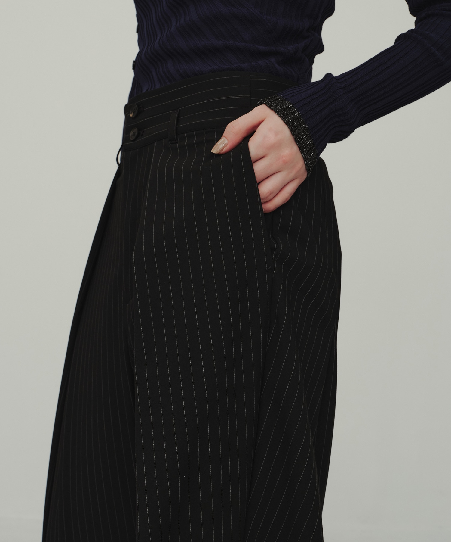 Striped Wide Pants