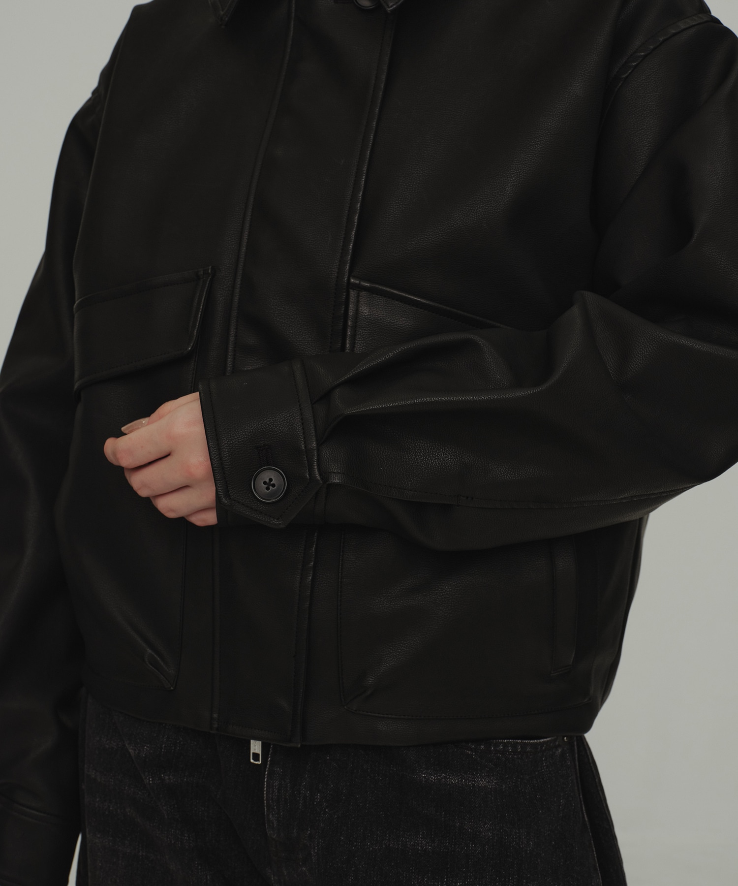 Leather Blouson