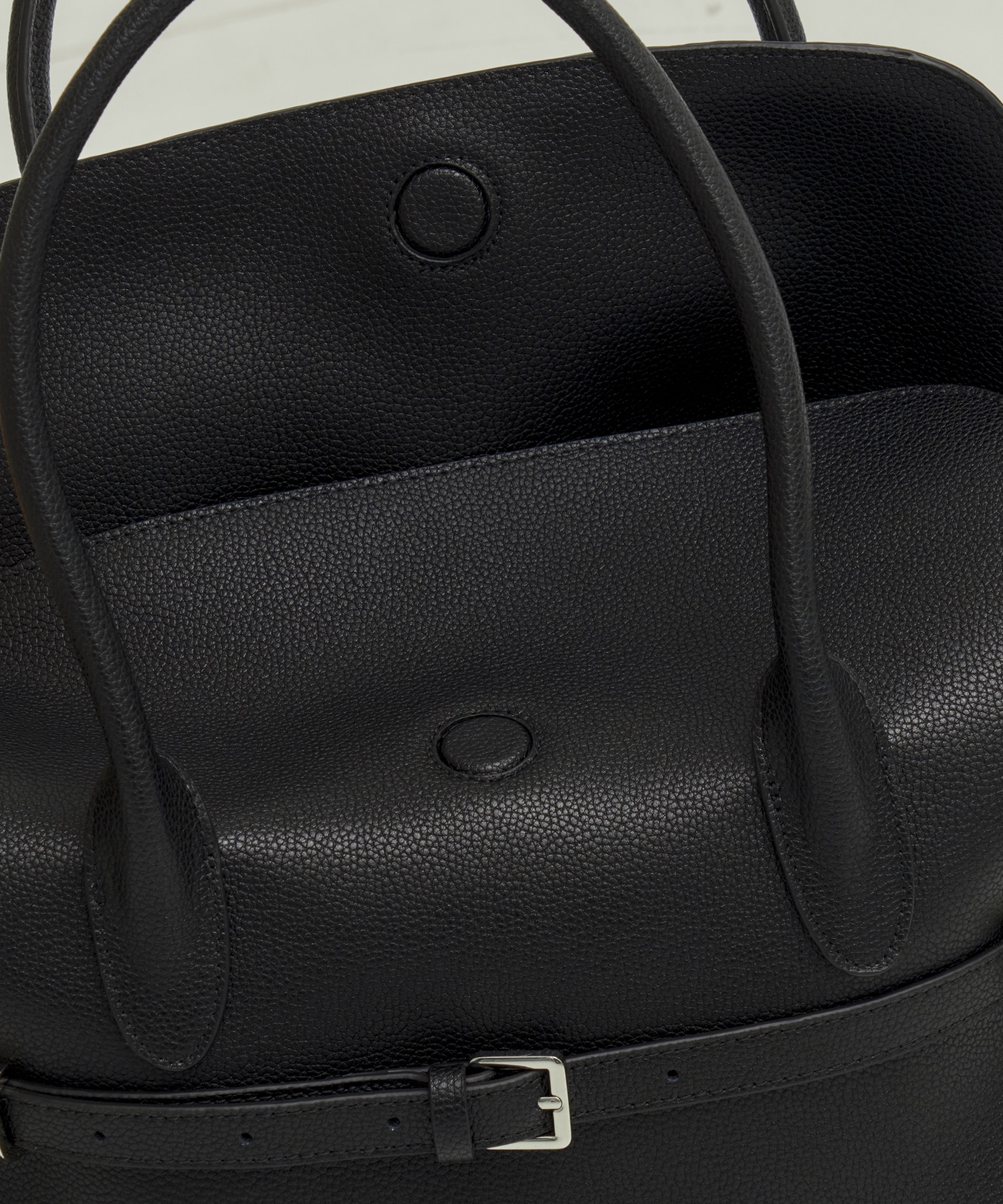 Leather Belted Handbag