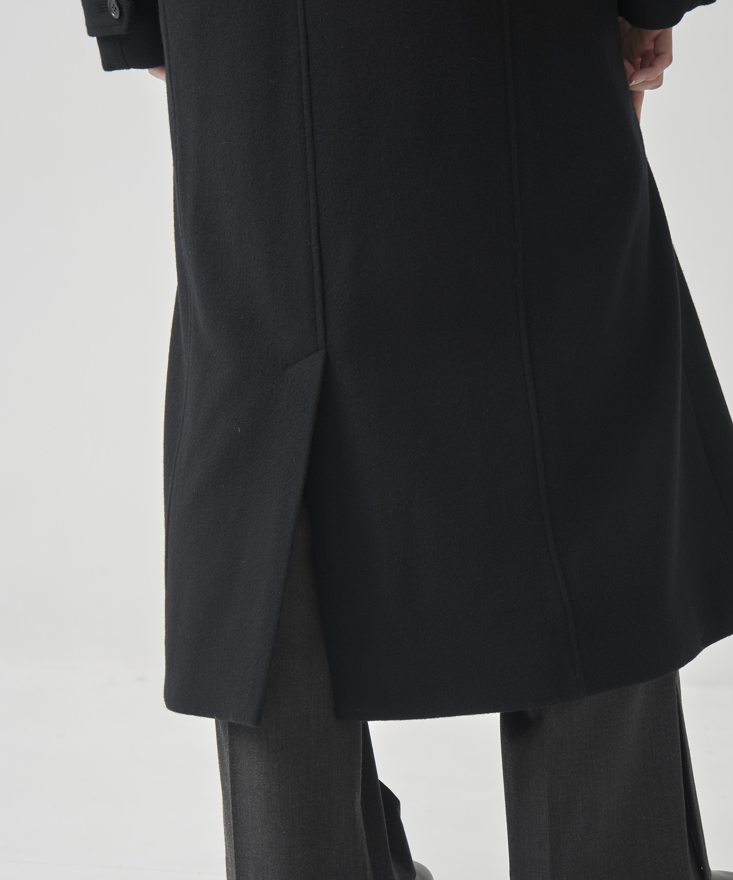 DoubleCollar Raglan Coat