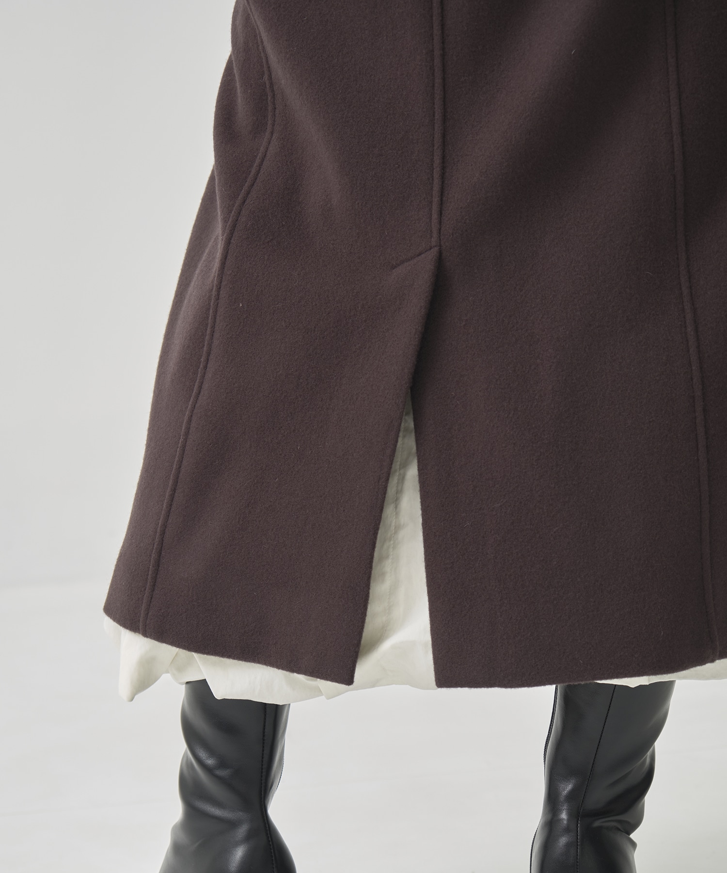 DoubleCollar Raglan Coat