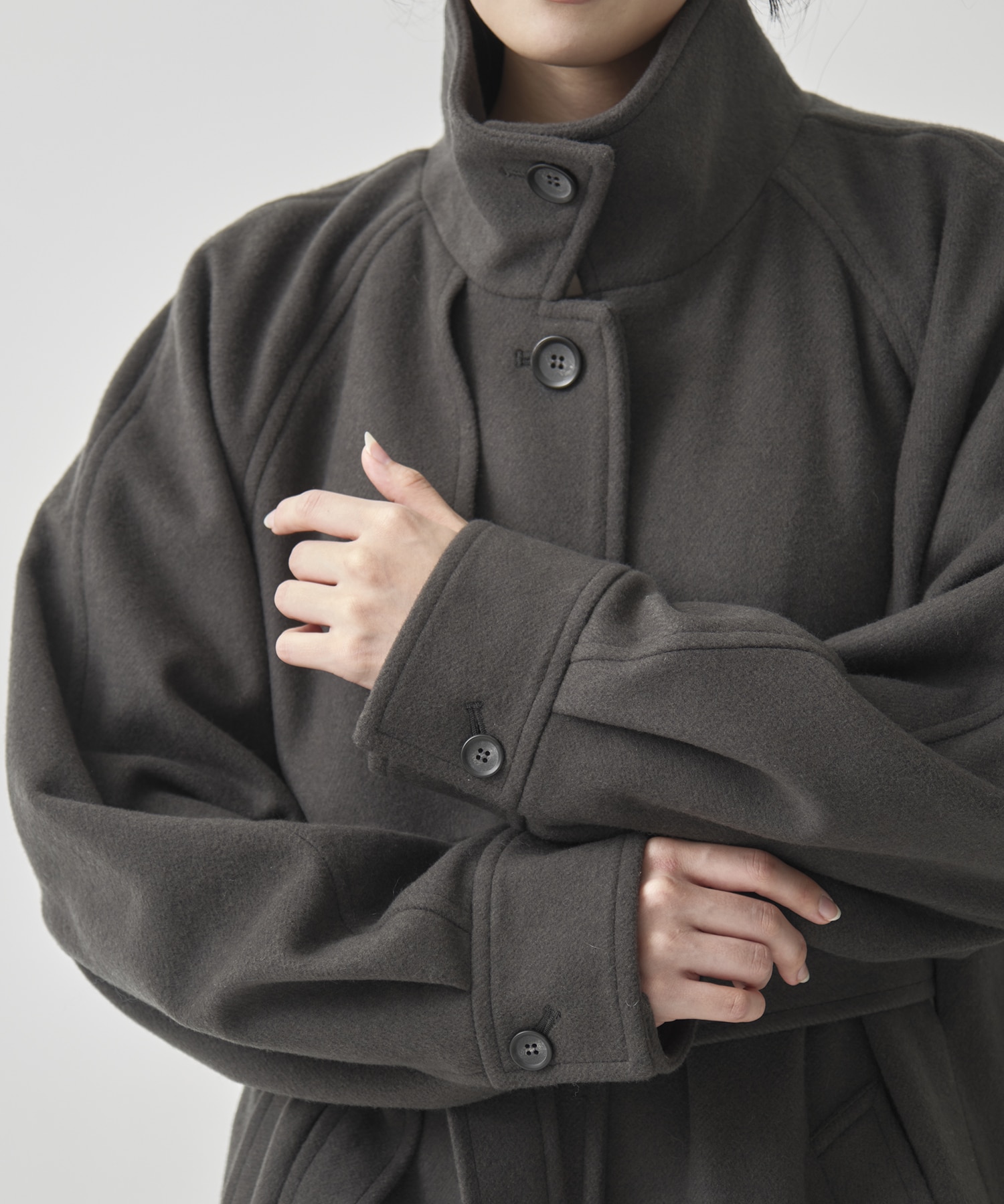 StandCollar Wool Coat