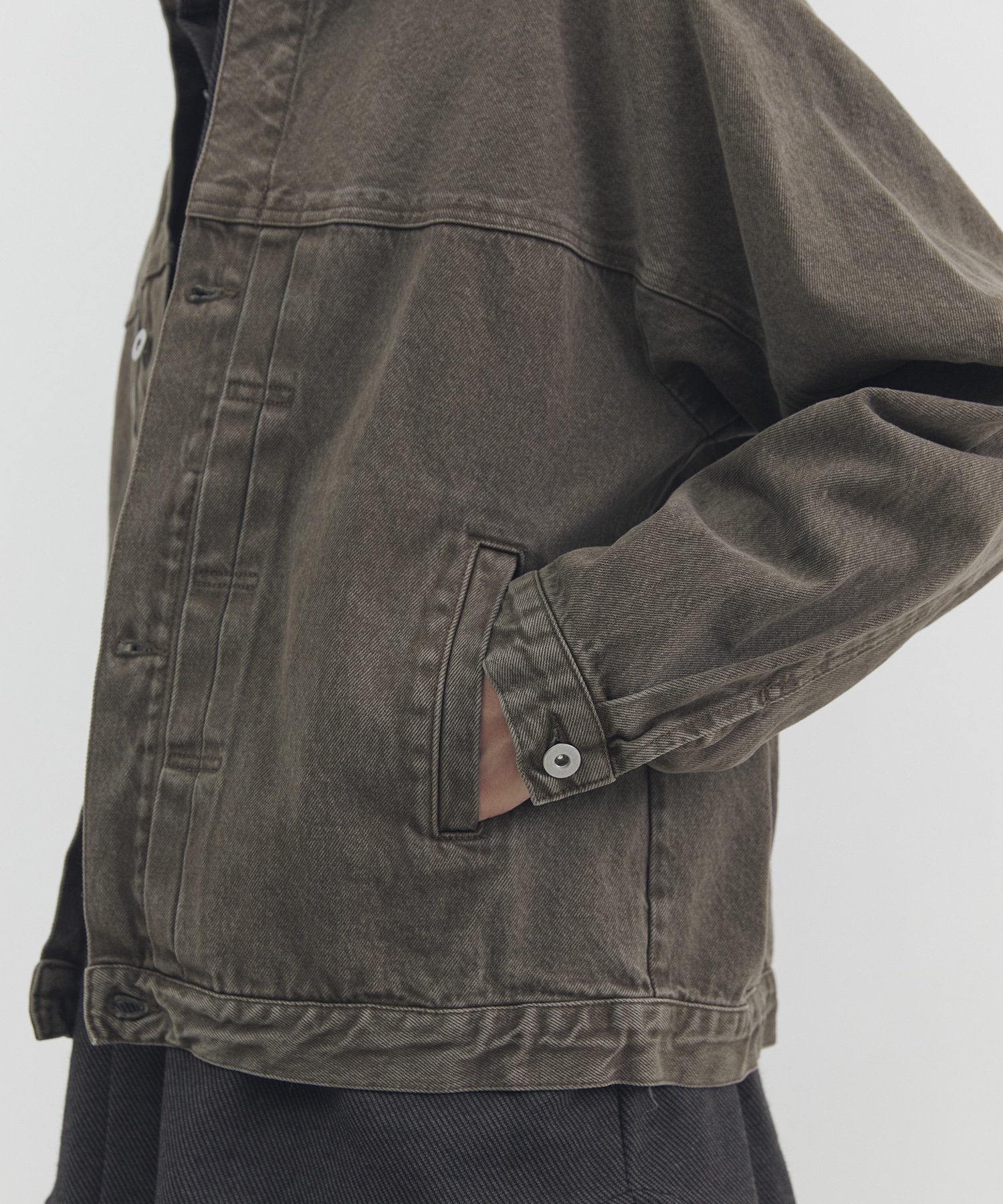 フェードデニムブルゾン