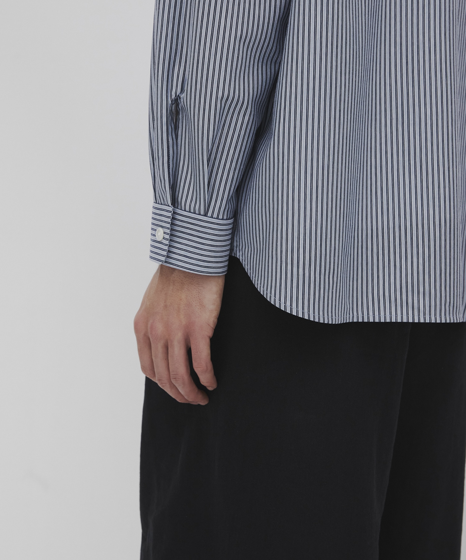 KANEMASA KNIT マルチストライプシャツ