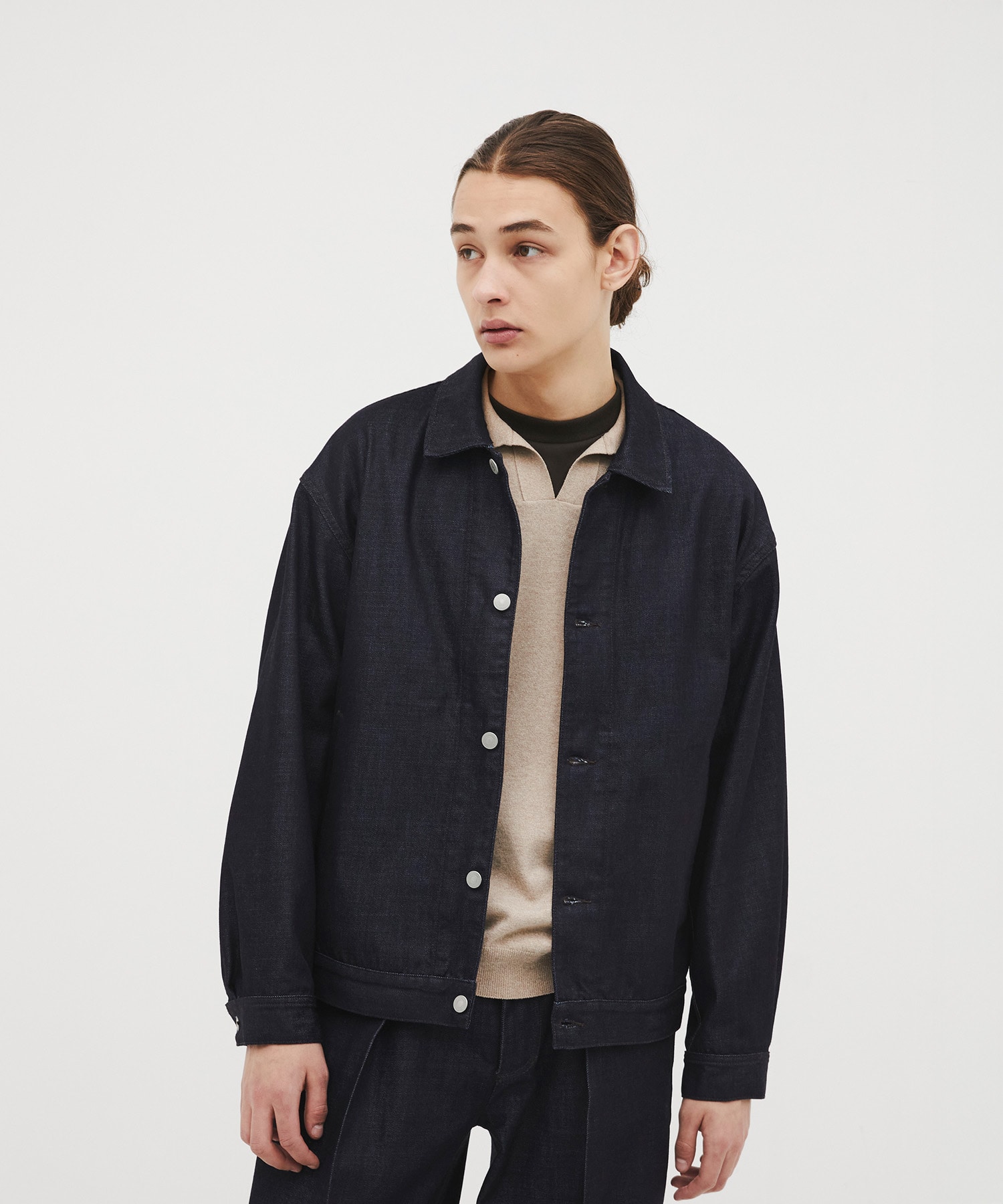 和紙ウール スキッパーポロ