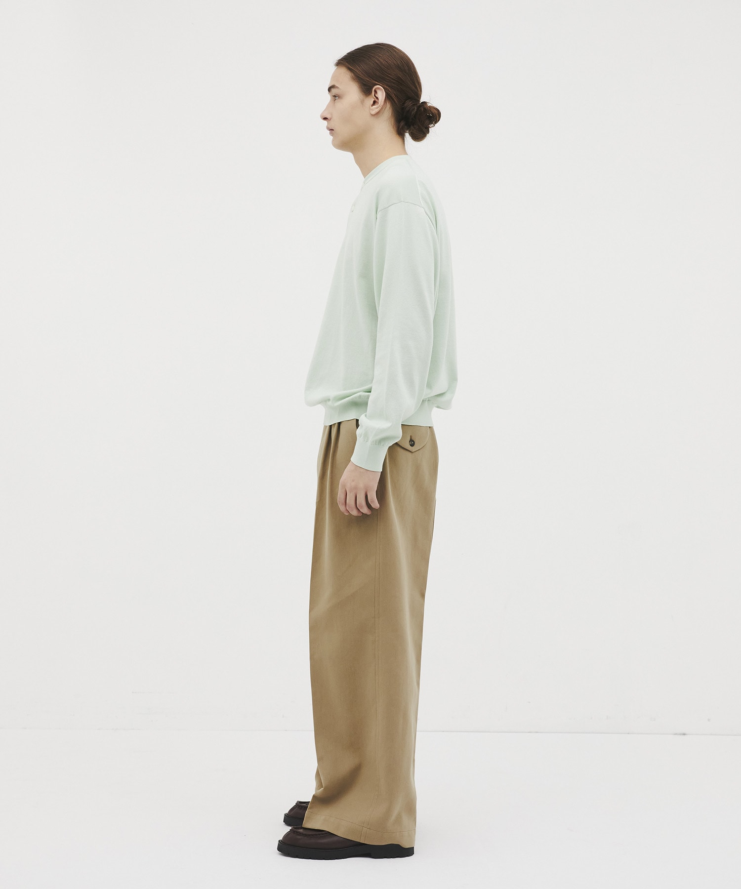 Sea island cotton ヘンリーネック