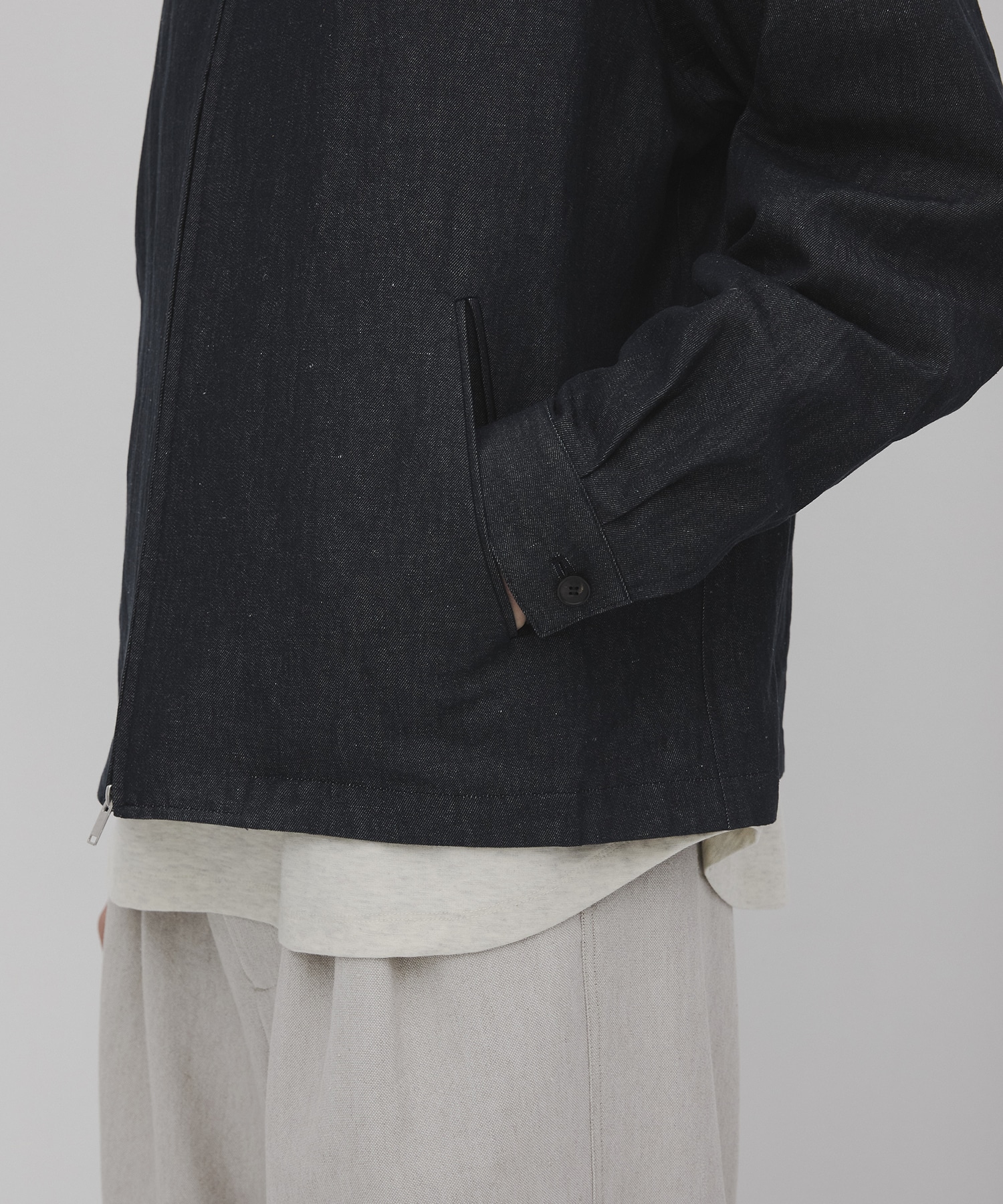 リネンデニムドリズラージャケット