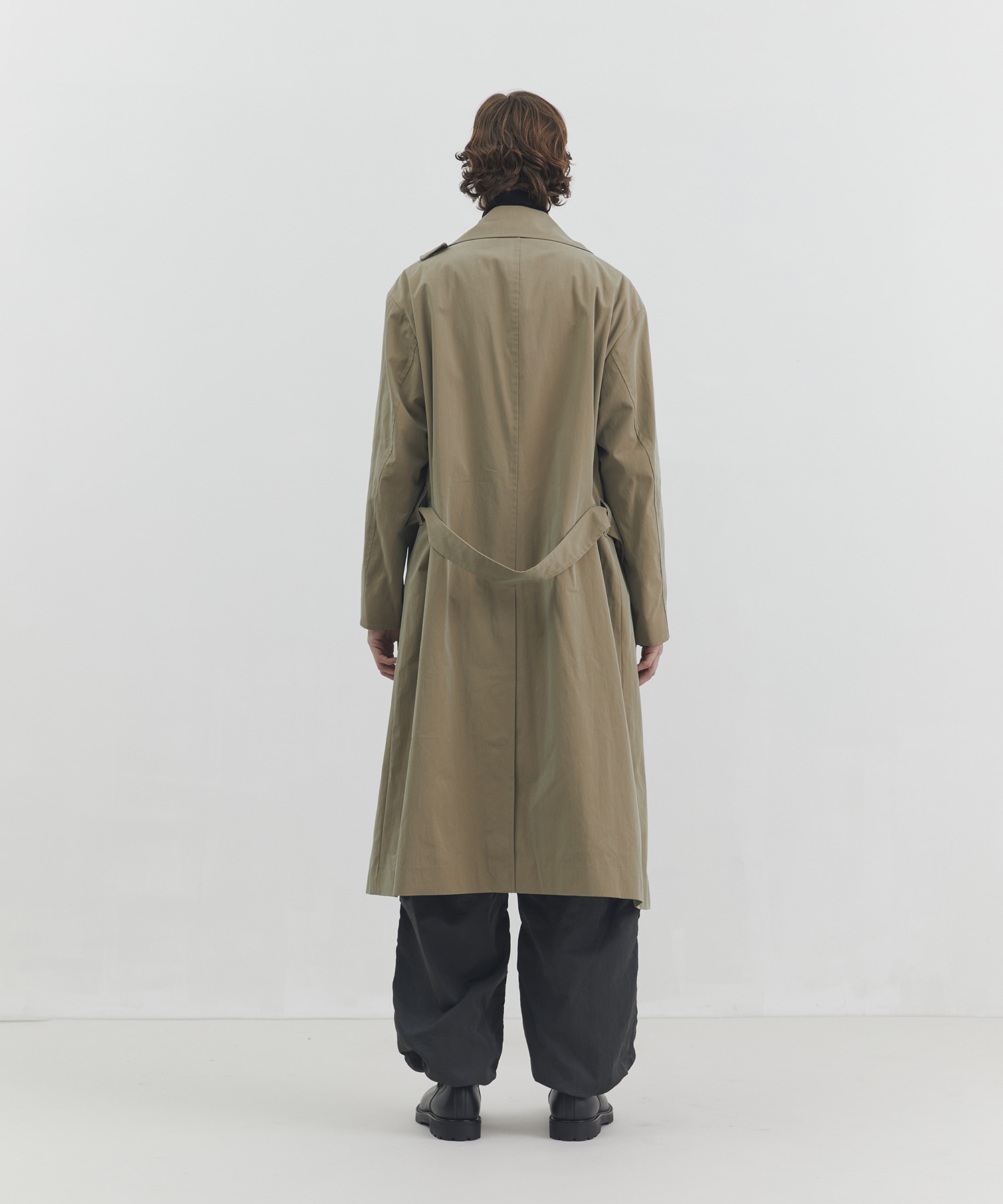 ヴィンテージギャバ ベルテッドコート