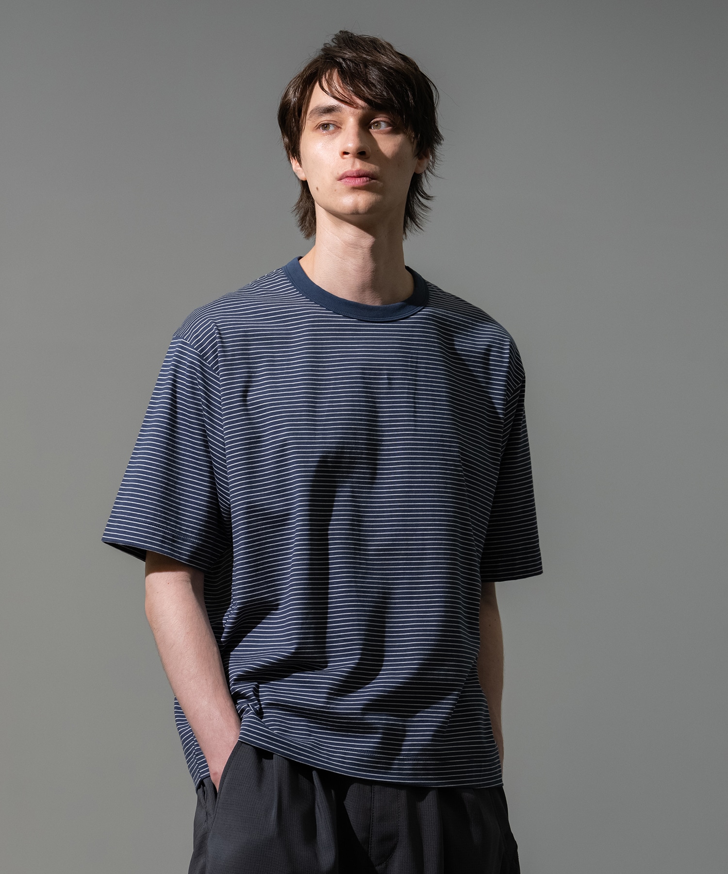 スムースコットンボーダーTEE