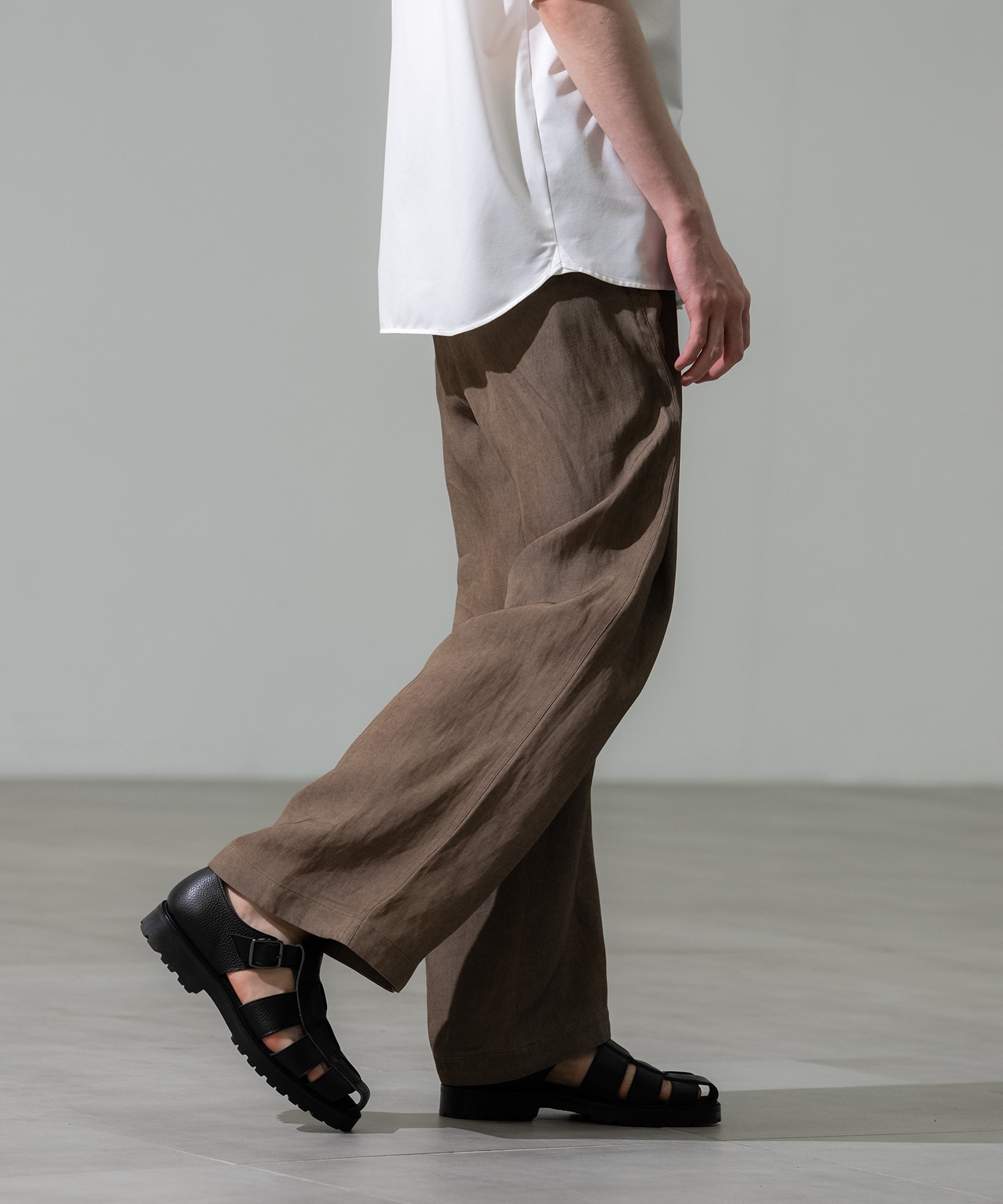 Fade Linen ワイドパンツ