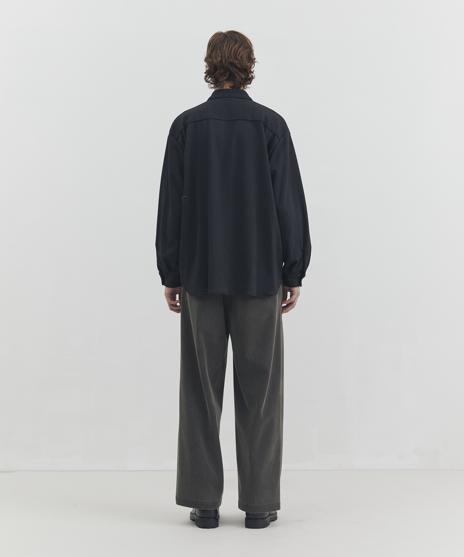 KANEMASA KNITウールネルシャツ