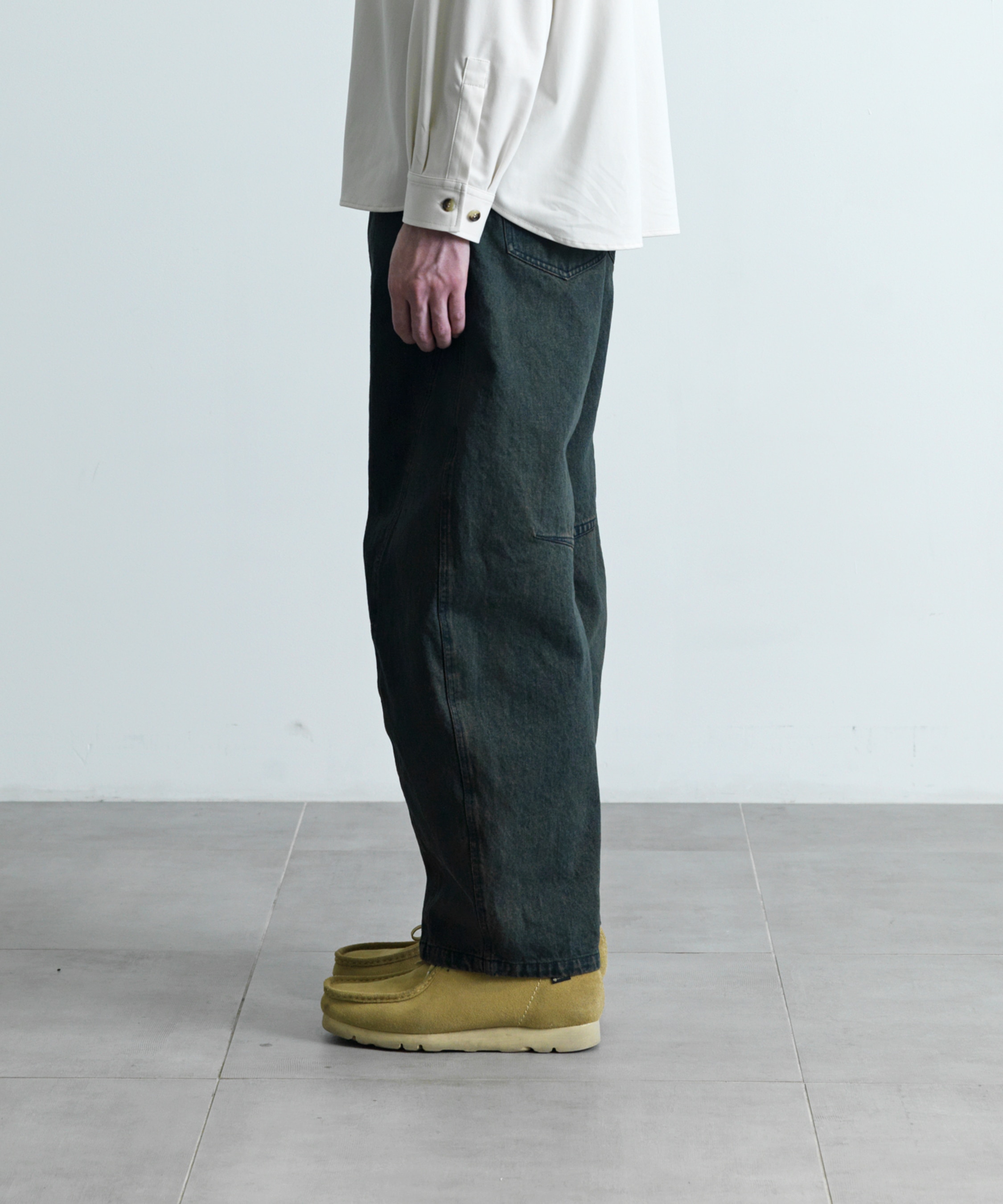 フェードバレルデニムパンツ