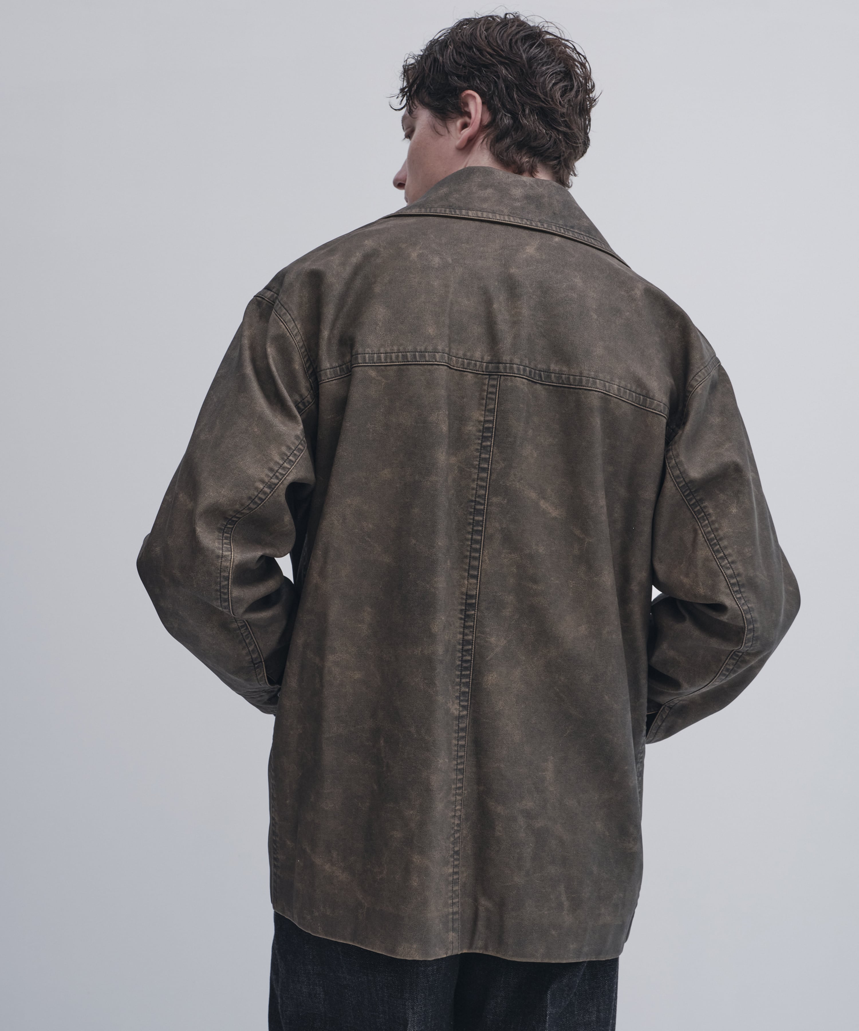 ヴィンテージレザー ランチコート