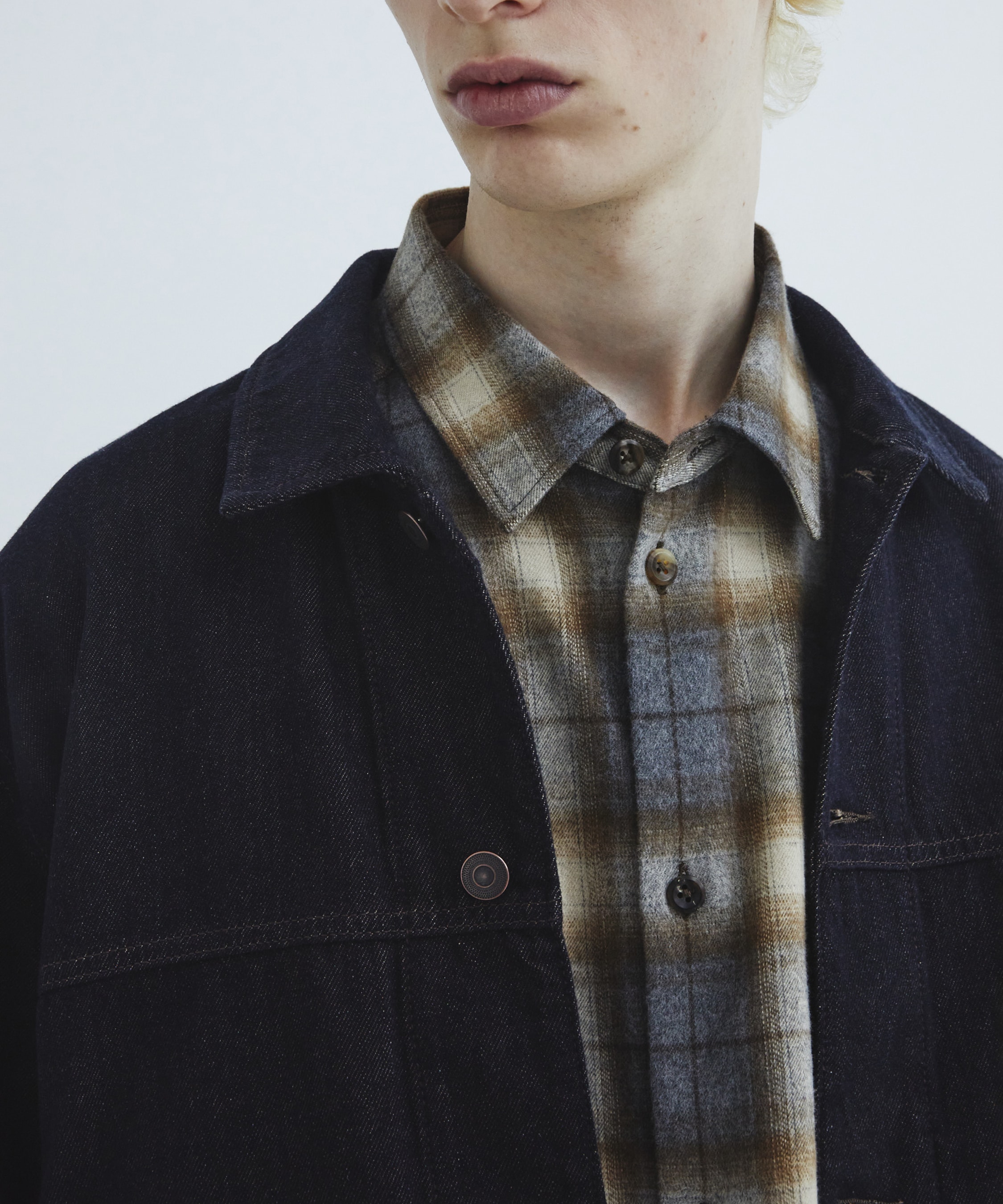 ソフトフランネルチェックシャツ