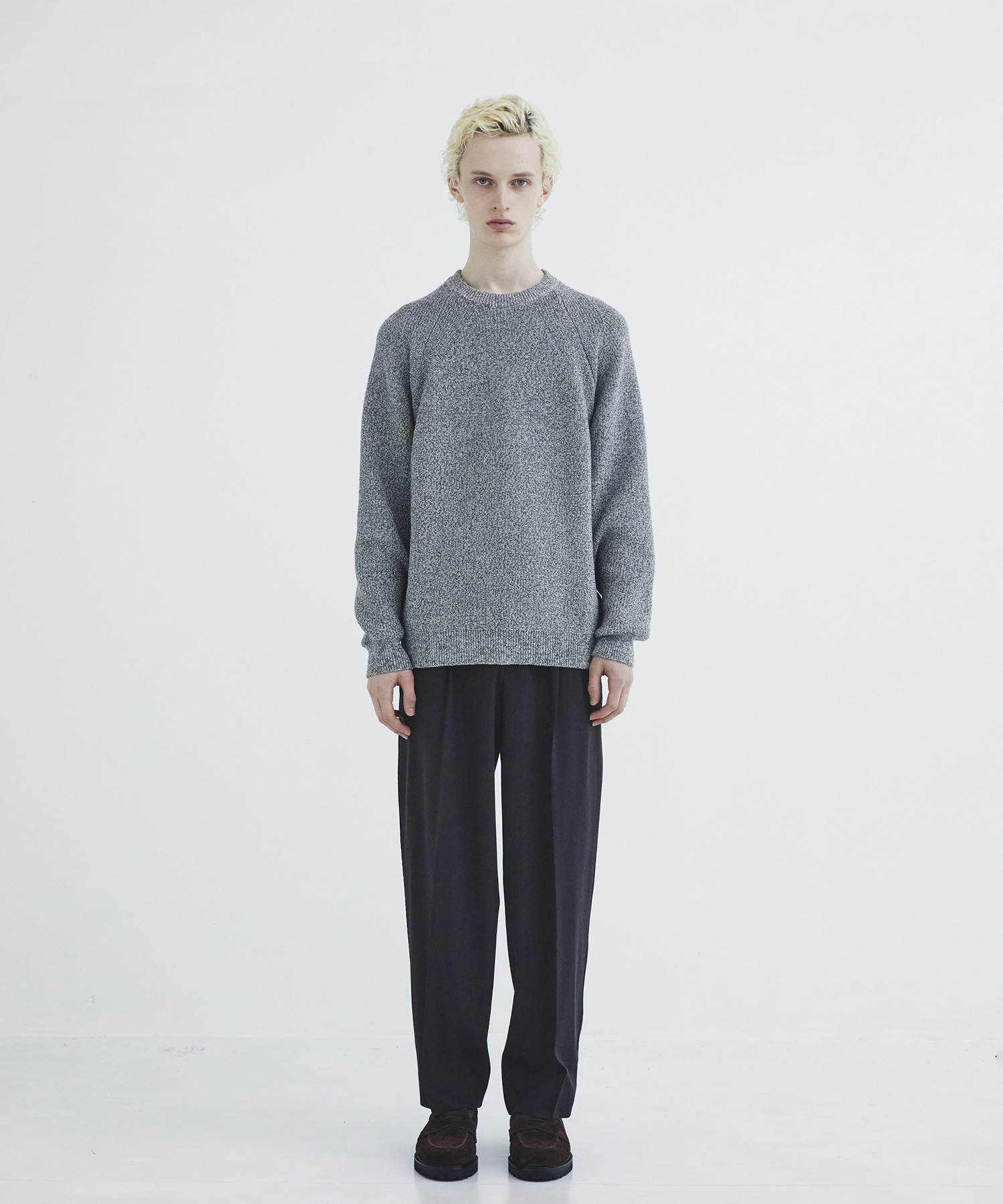 Mixing knit ロングスリーブ