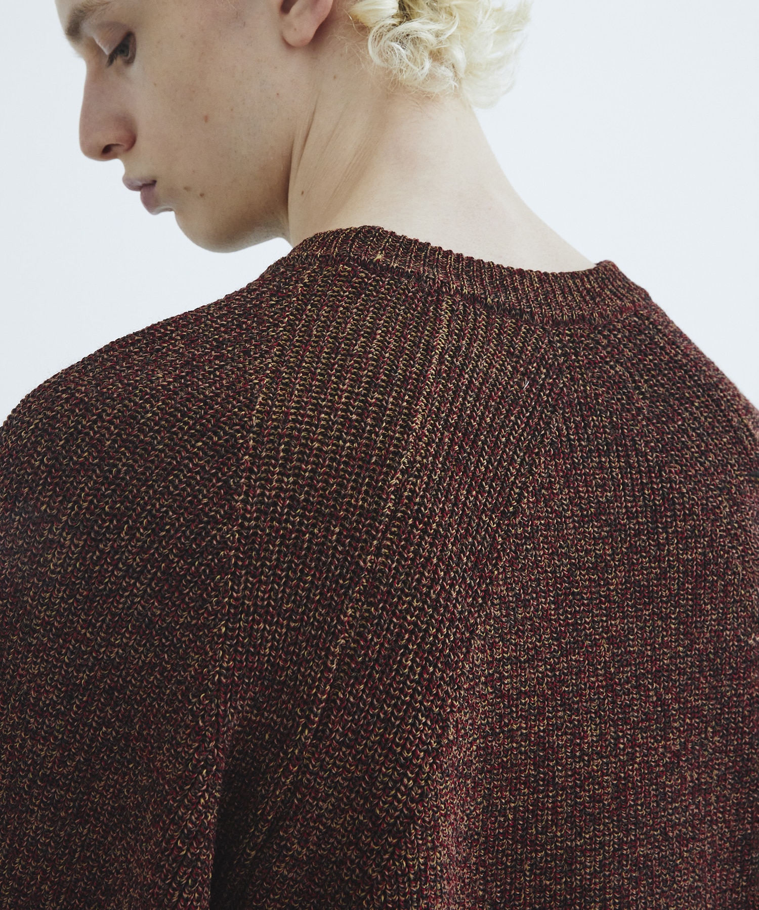 Mixing knit ロングスリーブ