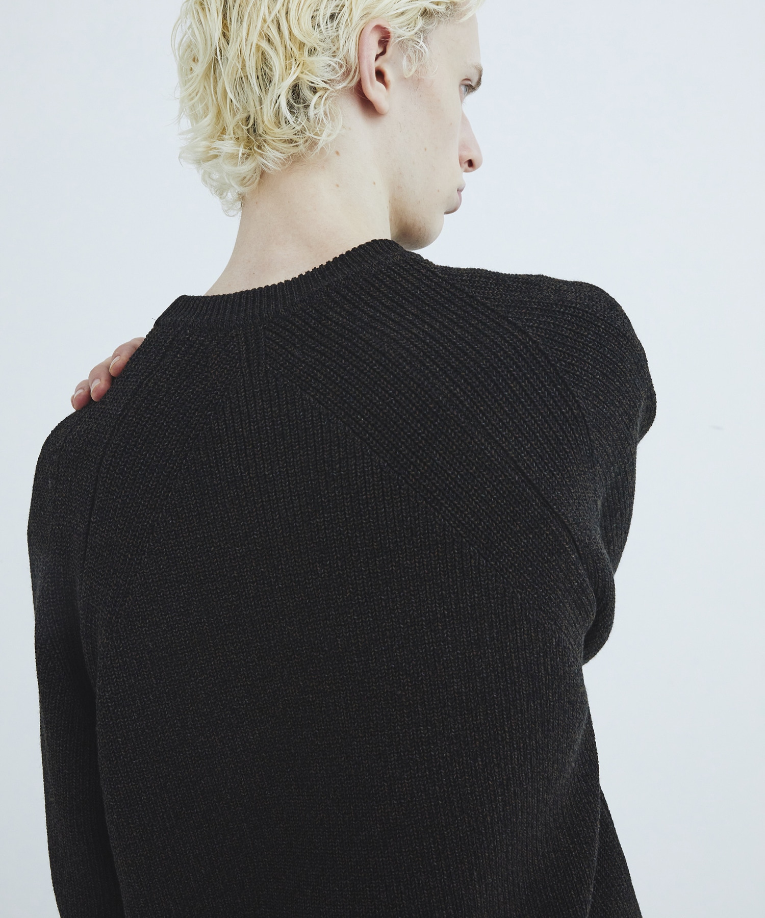 Mixing knit ロングスリーブ