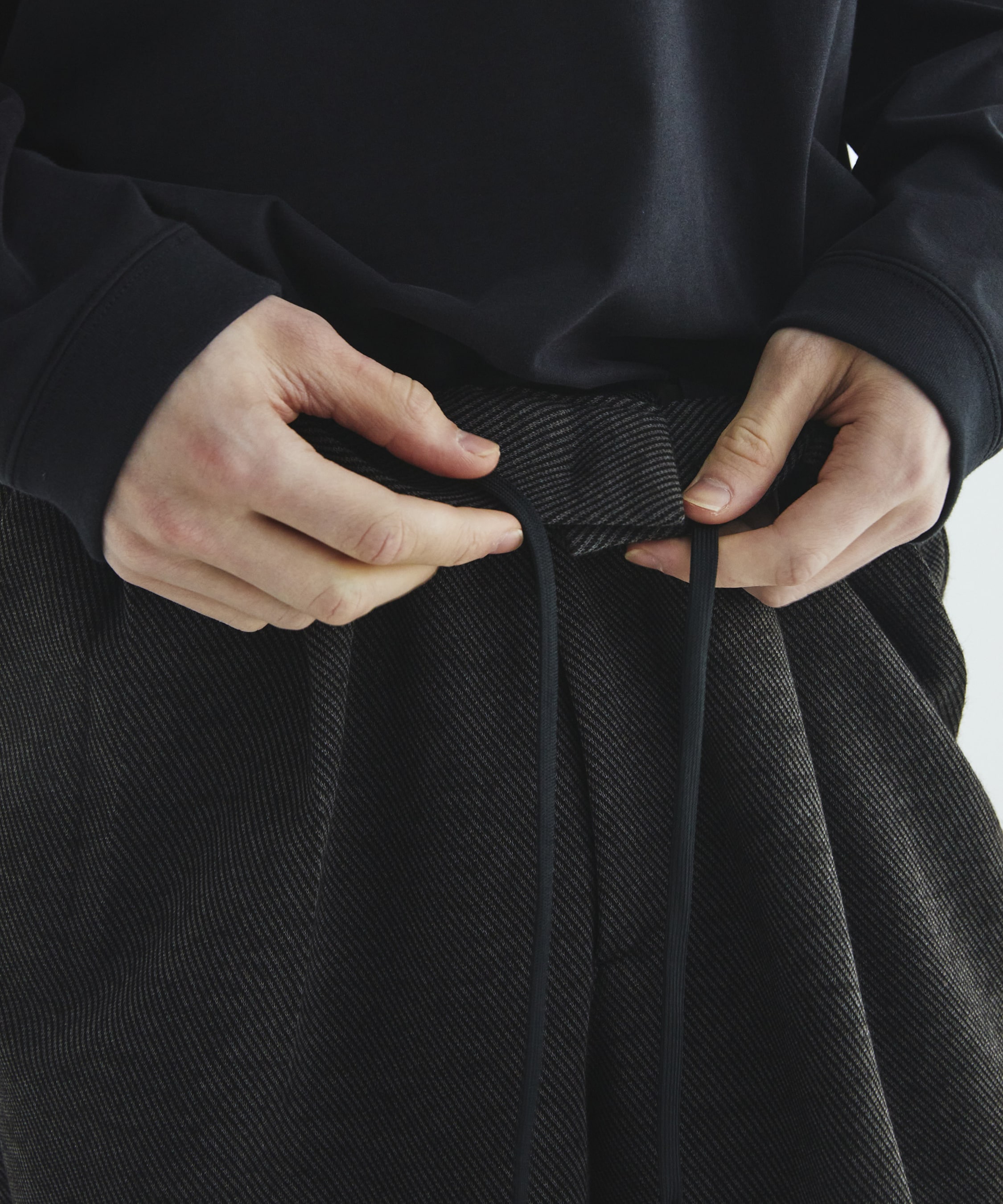 KANEMASA KNITウールネルスラックス