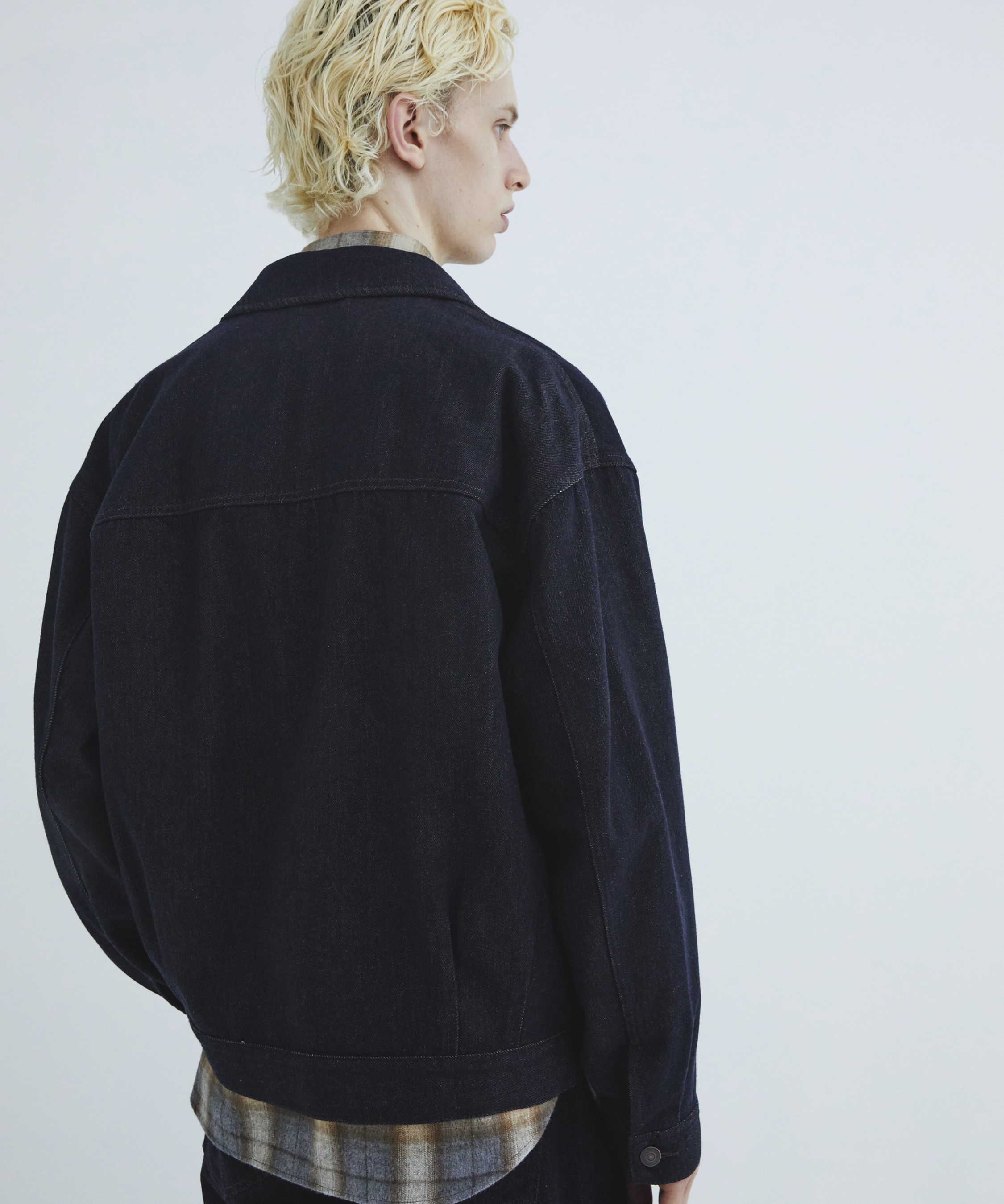 Cashmere denim ジャケット