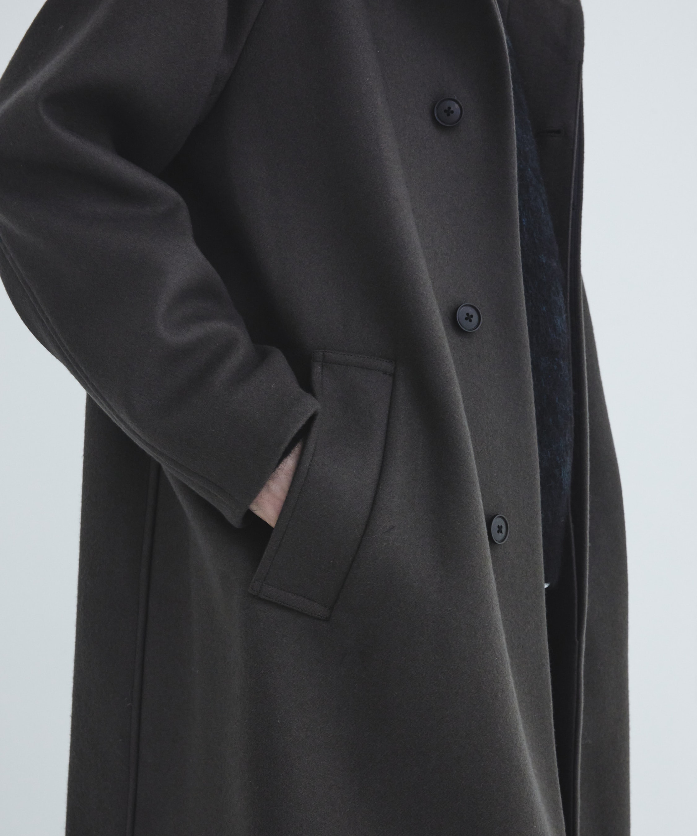 Premium meltonスタンドコート