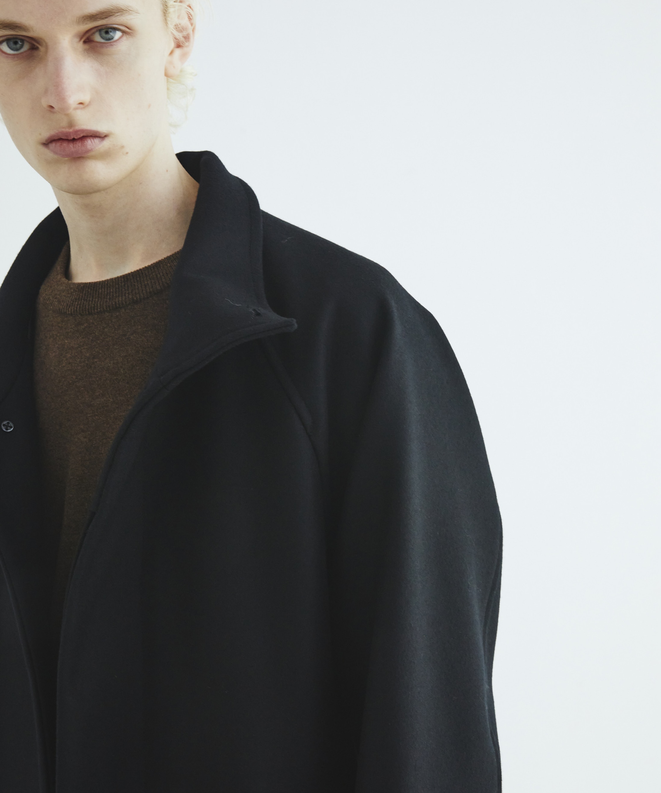 Premium meltonスタンドコート