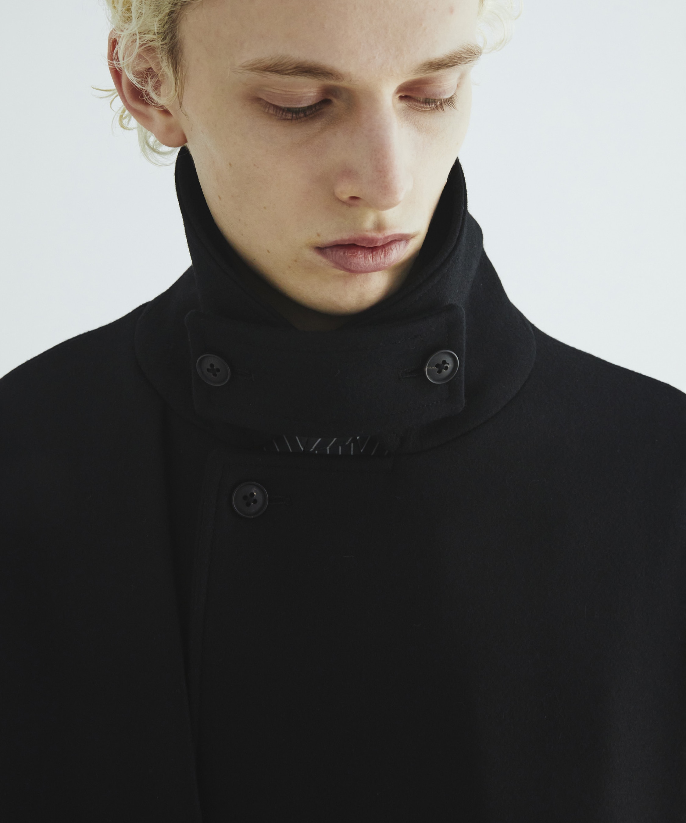 Premium meltonベルテッドコート