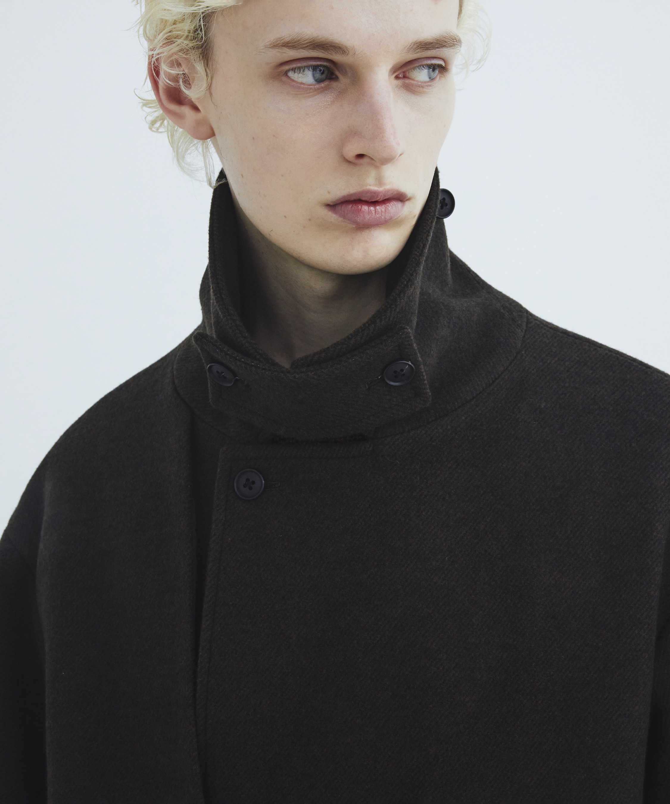 Premium meltonベルテッドコート